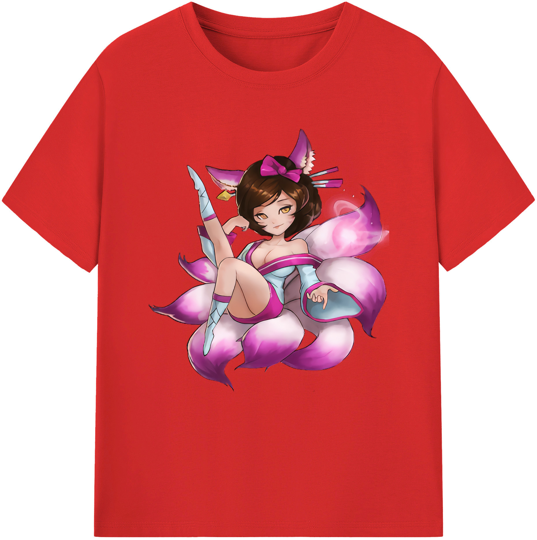 （画像用） リーグ・オブ・レジェンド League of Legends LOL レディースカジュアルプリントTシャツ（綿100％）
