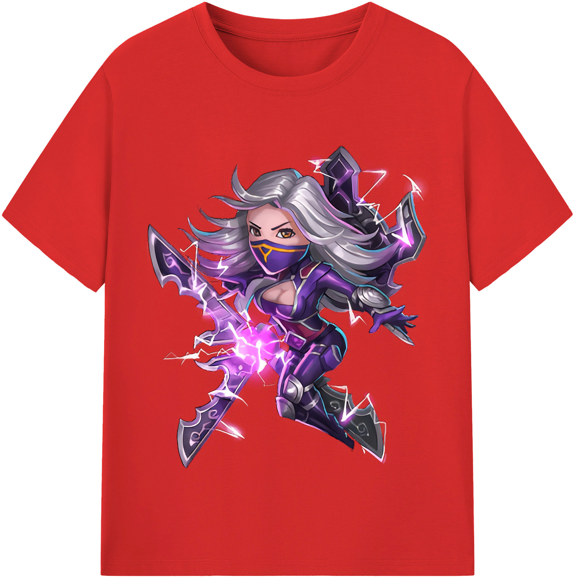 （画像用） リーグ・オブ・レジェンド League of Legends LOL レディースカジュアルプリントTシャツ（綿100％）