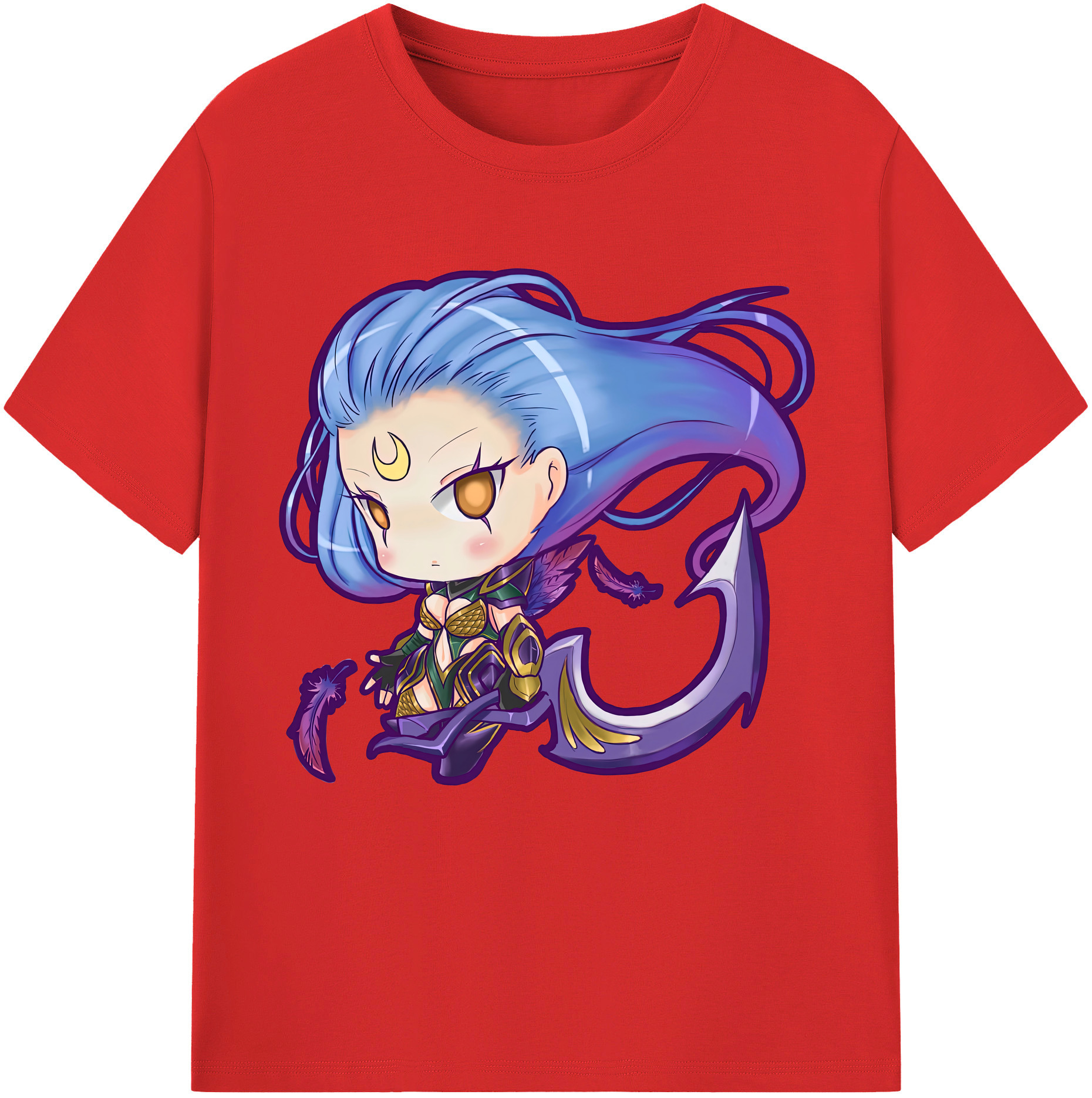 （画像用） リーグ・オブ・レジェンド League of Legends LOL レディースカジュアルプリントTシャツ（綿100％）