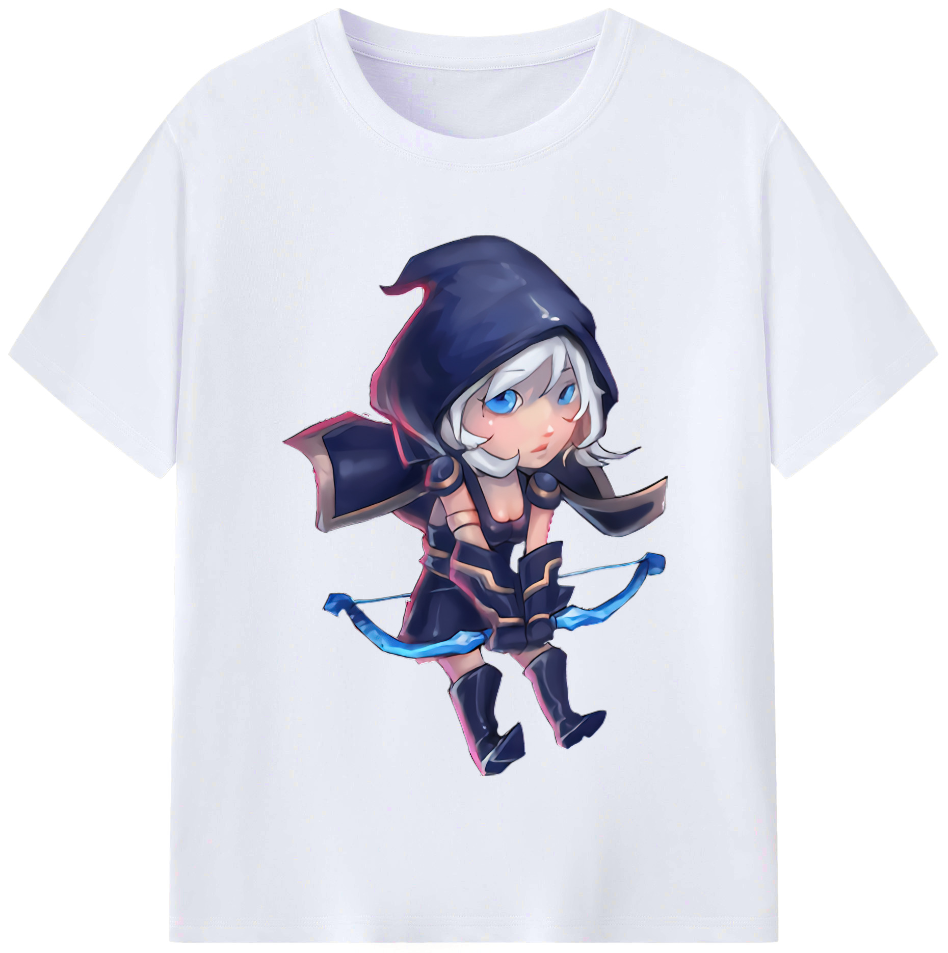 （画像用） リーグ・オブ・レジェンド League of Legends LOL レディースカジュアルプリントTシャツ（綿100％）