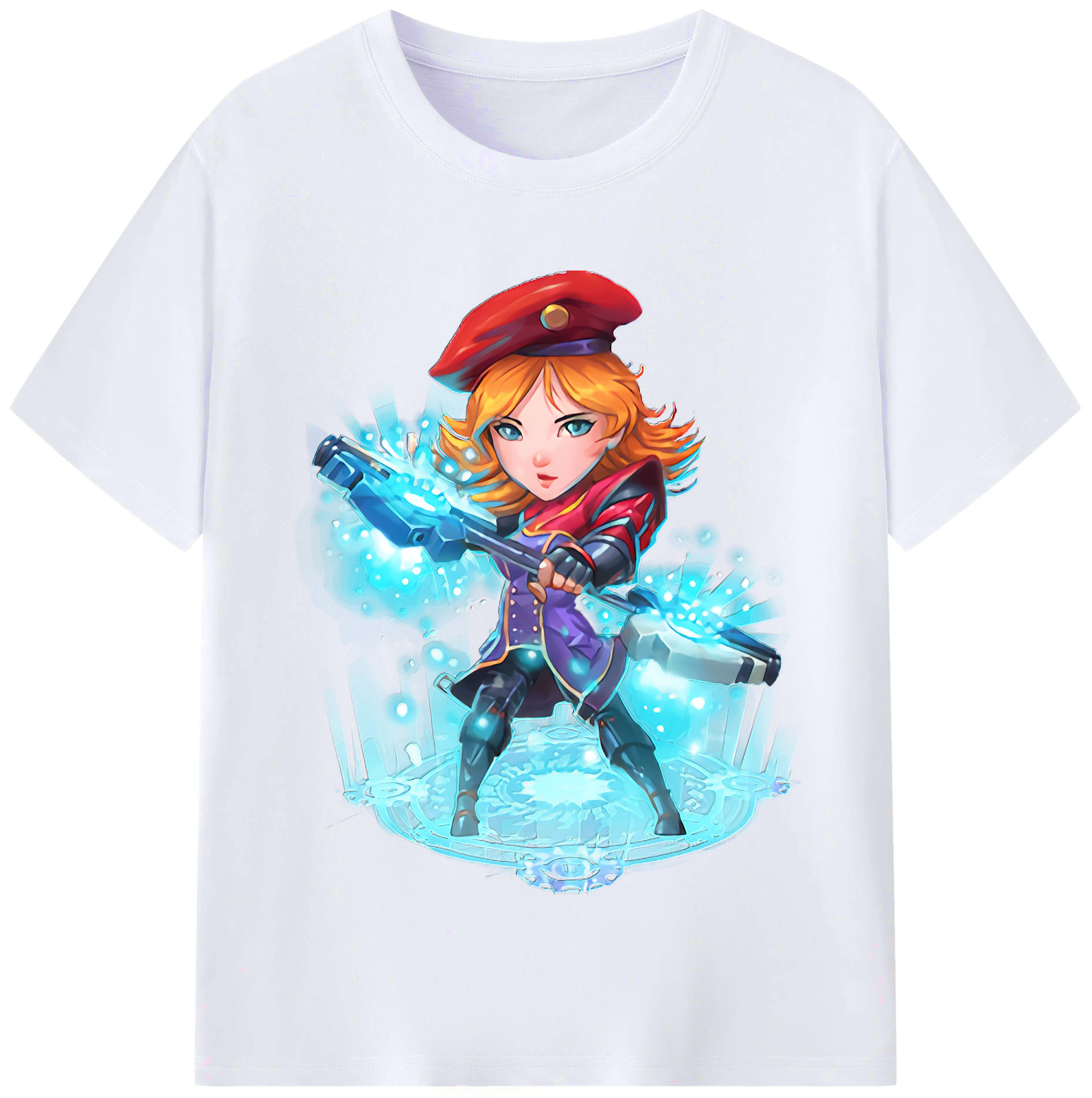 （画像用） リーグ・オブ・レジェンド League of Legends LOL レディースカジュアルプリントTシャツ（綿100％）