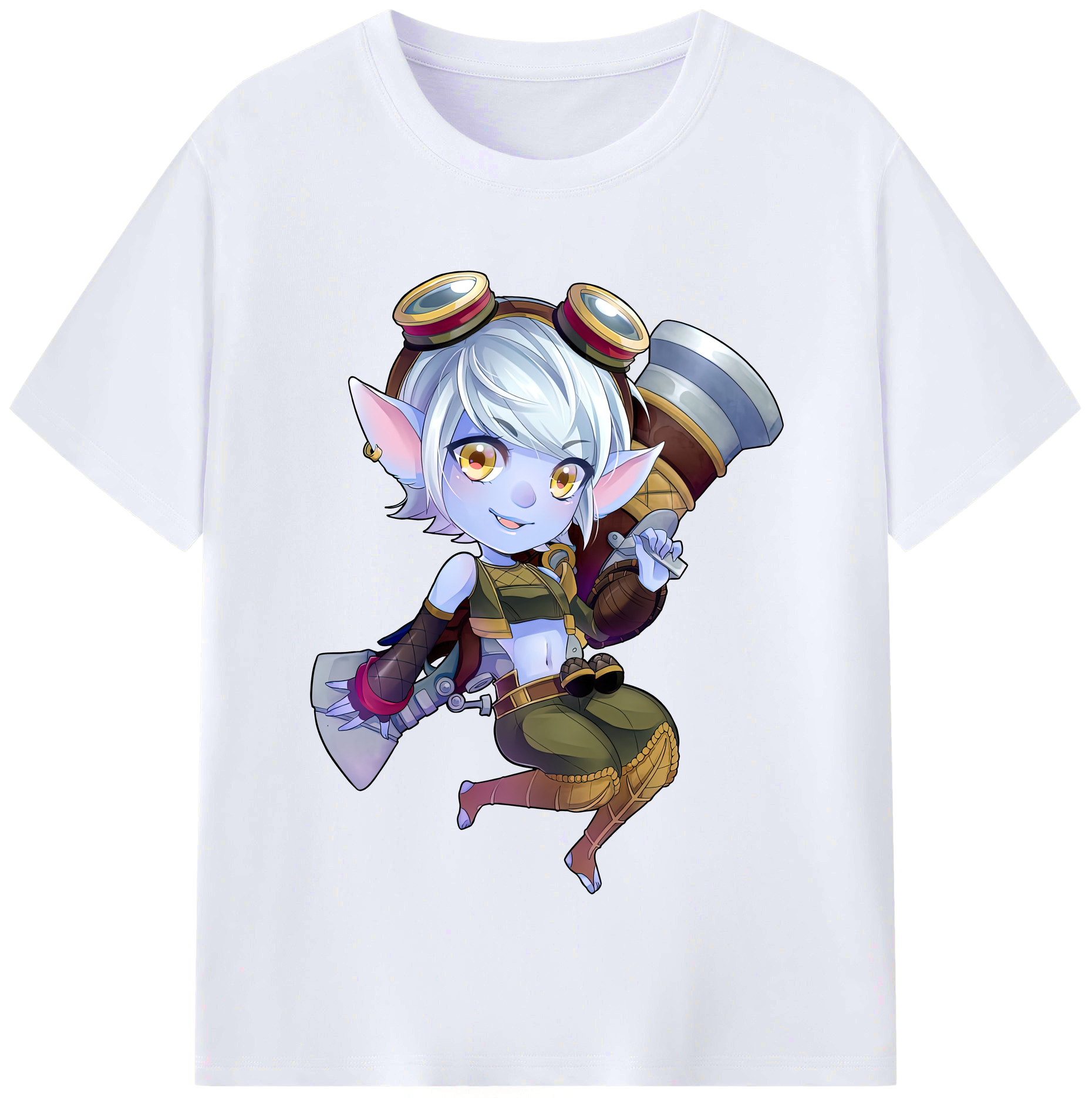 （画像用） リーグ・オブ・レジェンド League of Legends LOL レディースカジュアルプリントTシャツ（綿100％）