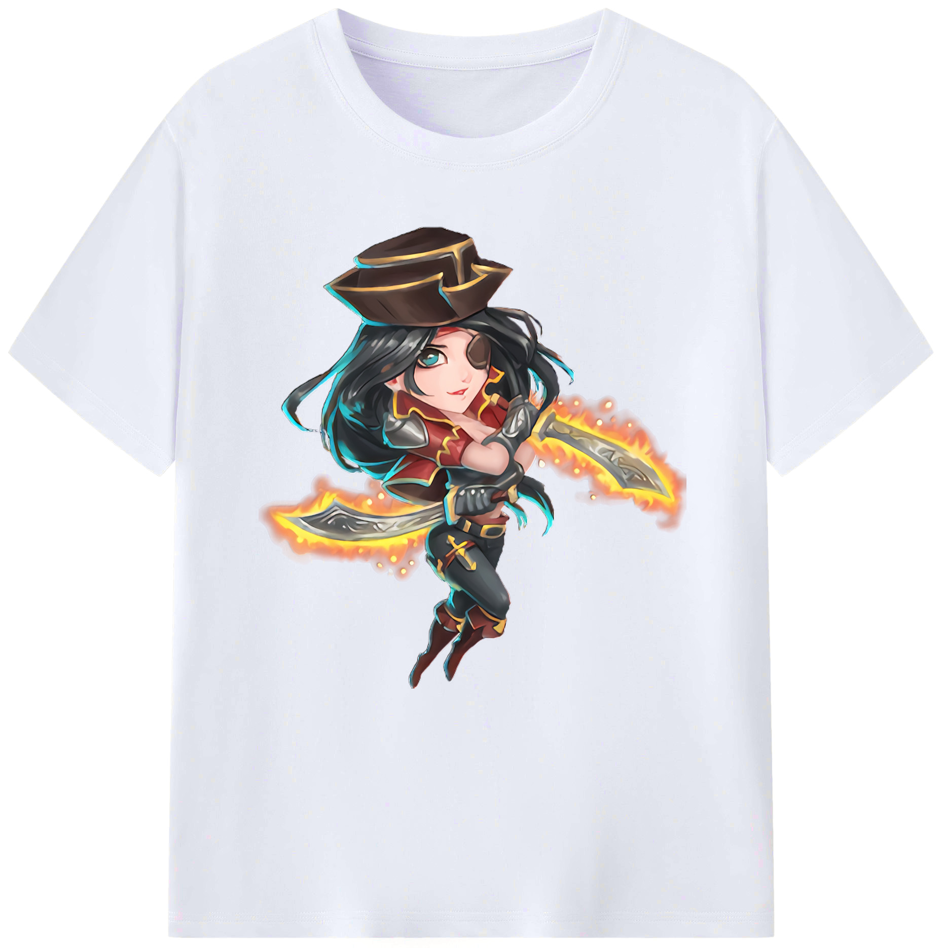 （画像用） リーグ・オブ・レジェンド League of Legends LOL レディースカジュアルプリントTシャツ（綿100％）