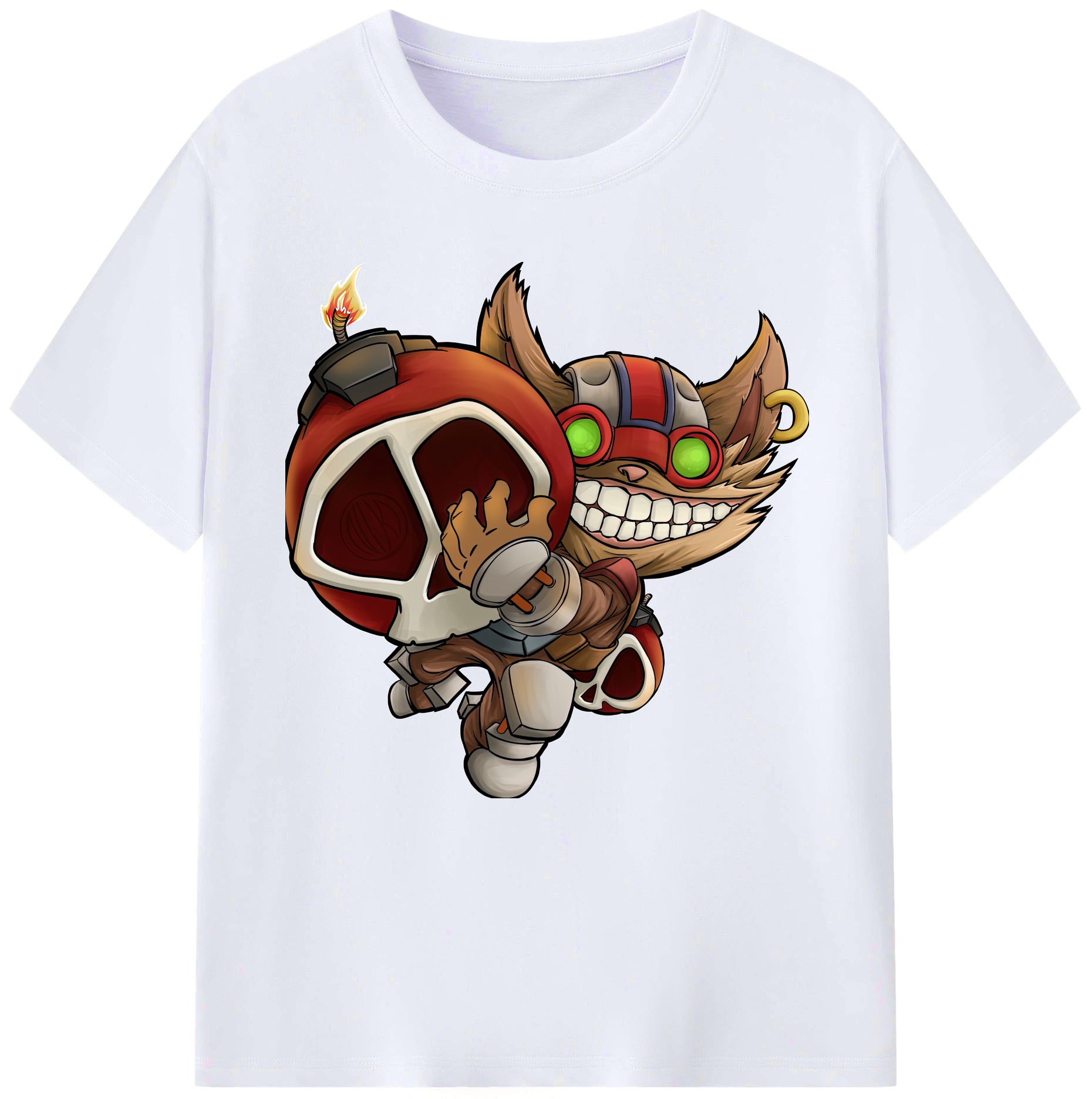 （画像用） リーグ・オブ・レジェンド League of Legends LOL レディースカジュアルプリントTシャツ（綿100％）