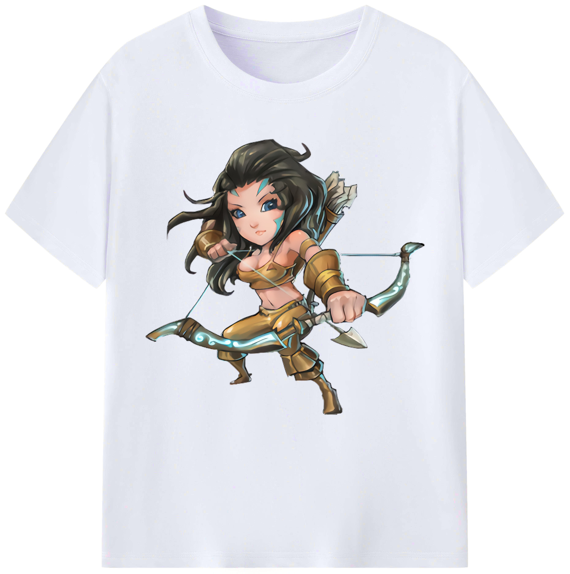 （画像用） リーグ・オブ・レジェンド League of Legends LOL レディースカジュアルプリントTシャツ（綿100％）