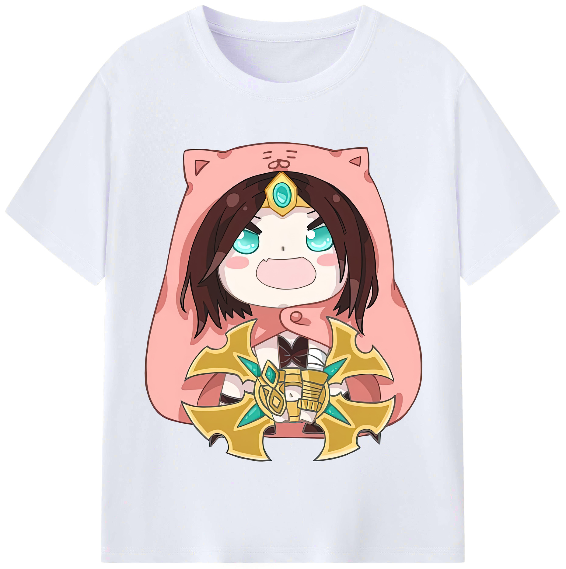 （画像用） リーグ・オブ・レジェンド League of Legends LOL レディースカジュアルプリントTシャツ（綿100％）