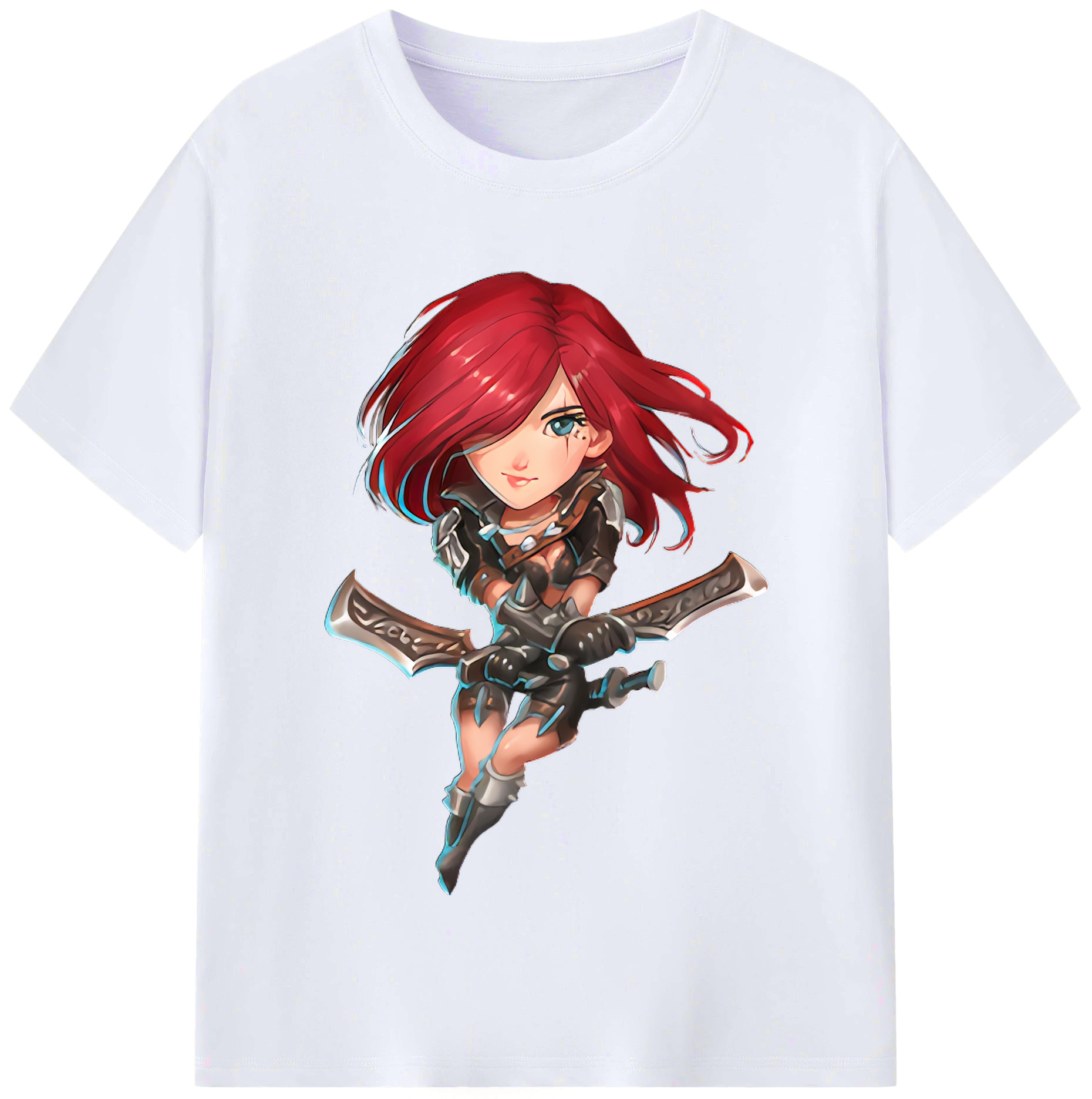 （画像用） リーグ・オブ・レジェンド League of Legends LOL レディースカジュアルプリントTシャツ（綿100％）