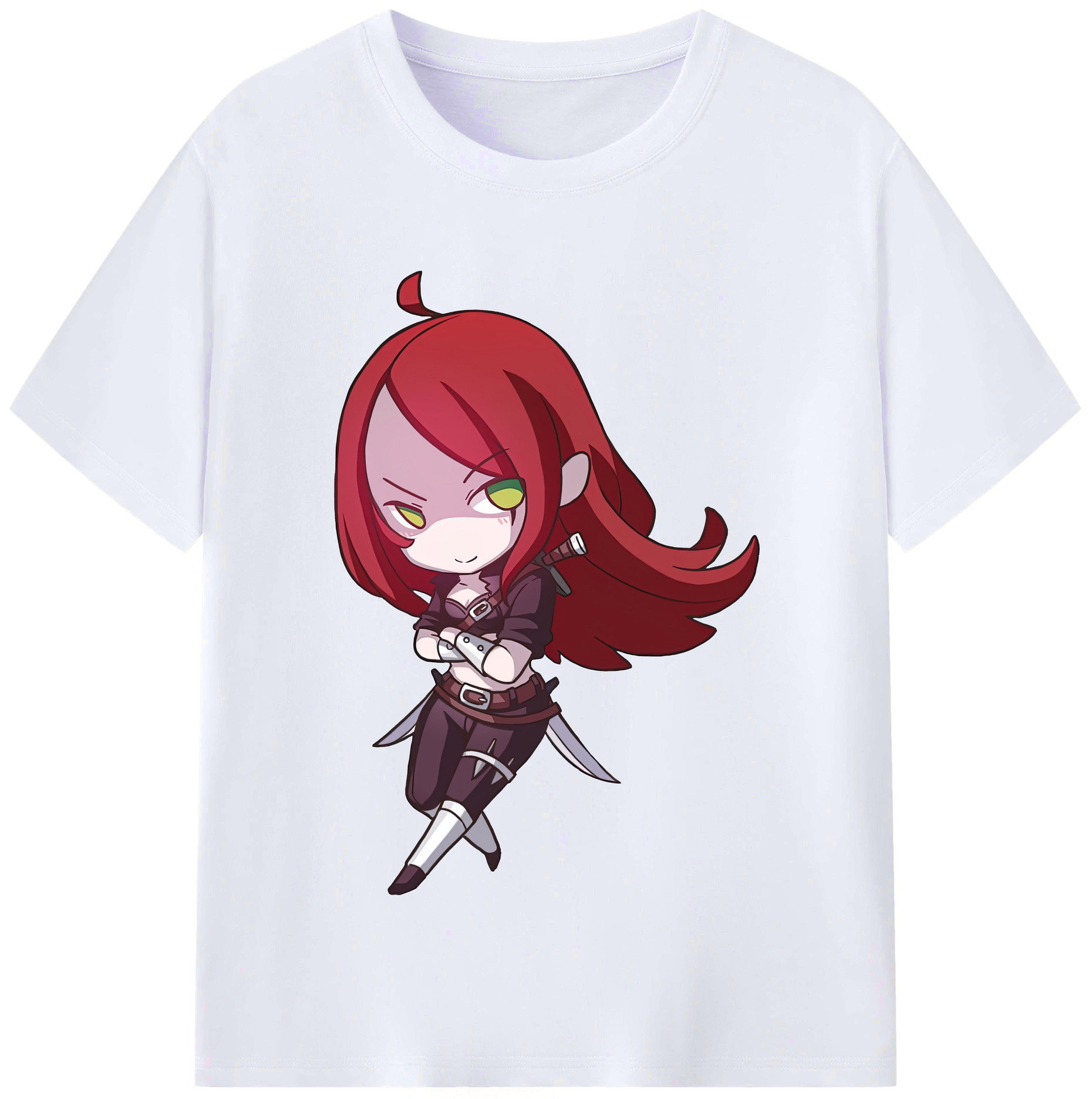 リーグ・オブ・レジェンド League of Legends LOL レディースカジュアルプリントTシャツ（綿100％）