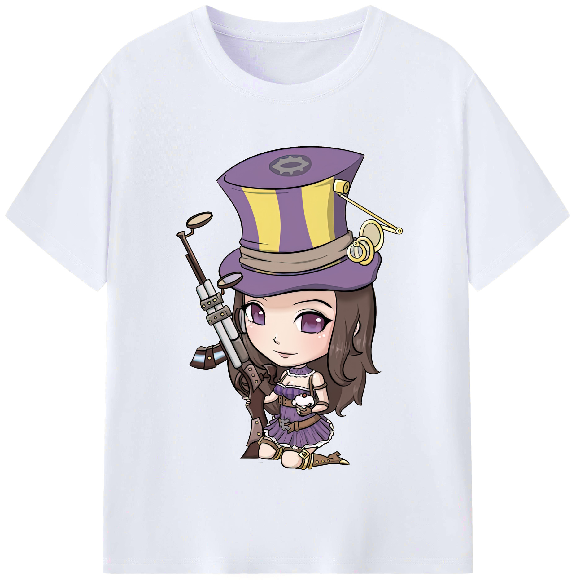 リーグ・オブ・レジェンド League of Legends LOL レディースカジュアルプリントTシャツ（綿100％）