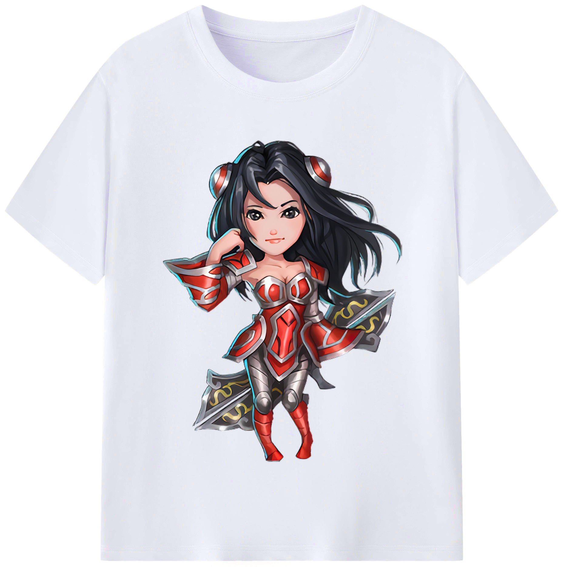 （画像用） リーグ・オブ・レジェンド League of Legends LOL レディースカジュアルプリントTシャツ（綿100％）