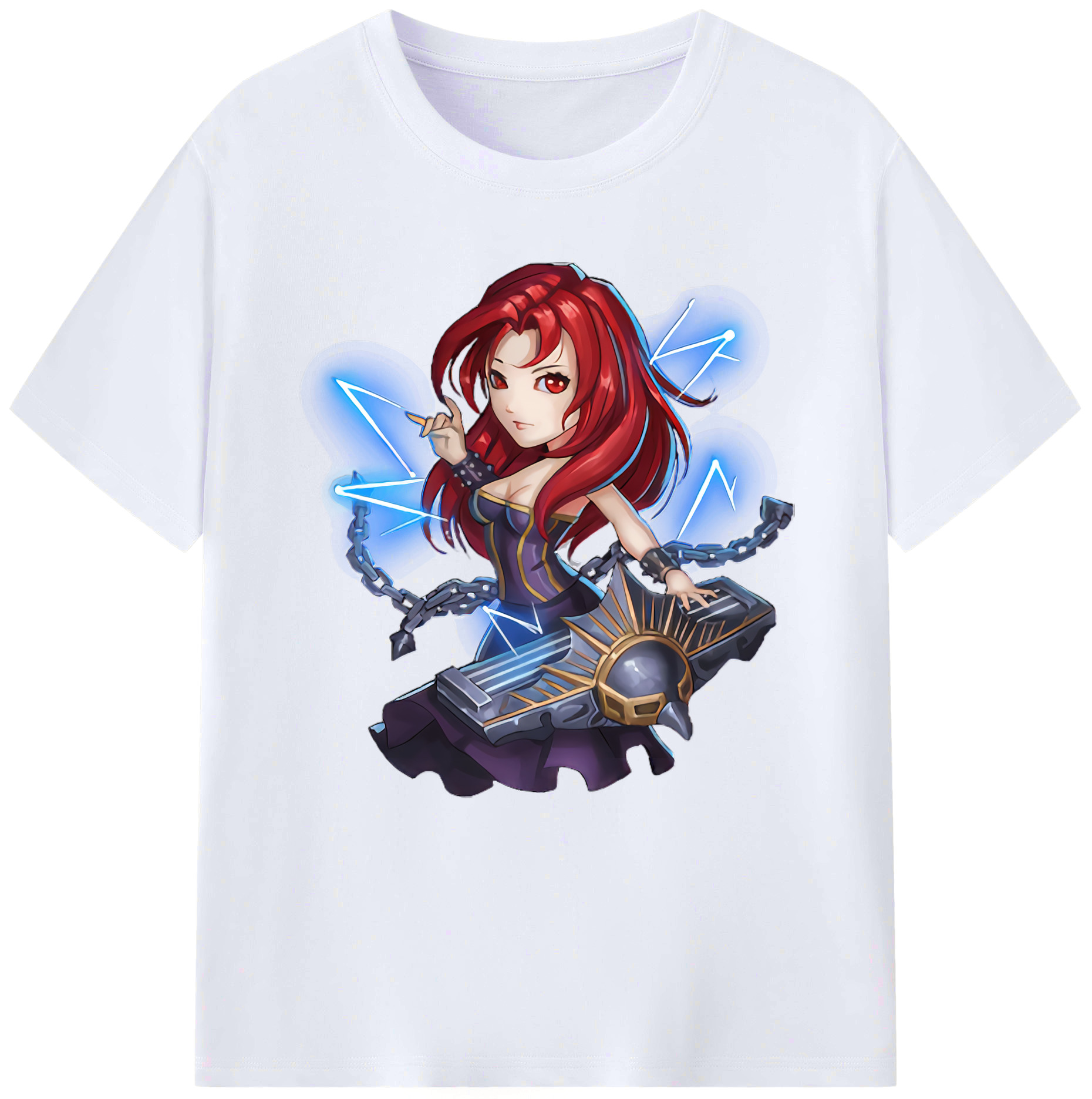 （画像用） リーグ・オブ・レジェンド League of Legends LOL レディースカジュアルプリントTシャツ（綿100％）