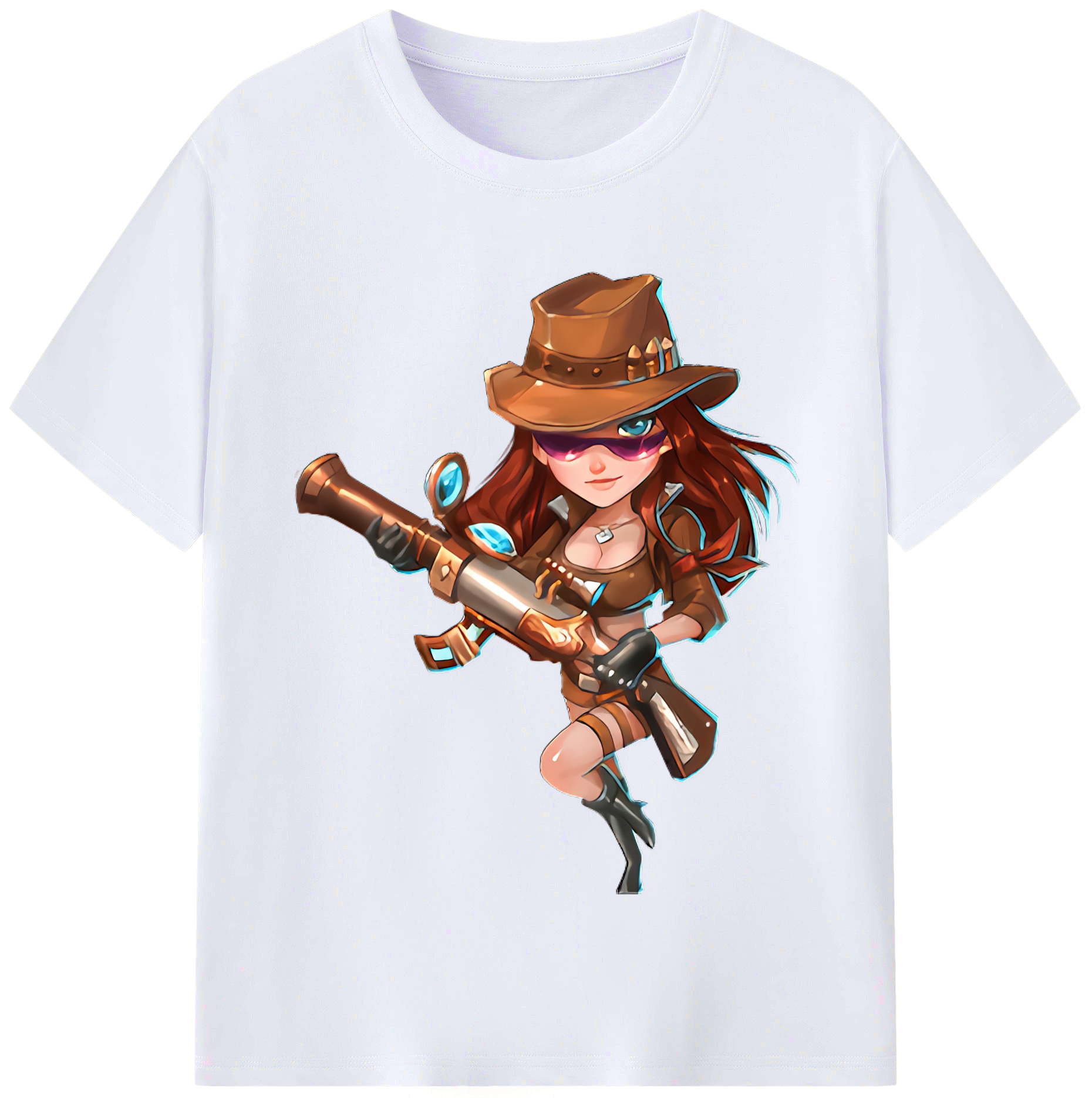 （画像用） リーグ・オブ・レジェンド League of Legends LOL レディースカジュアルプリントTシャツ（綿100％）