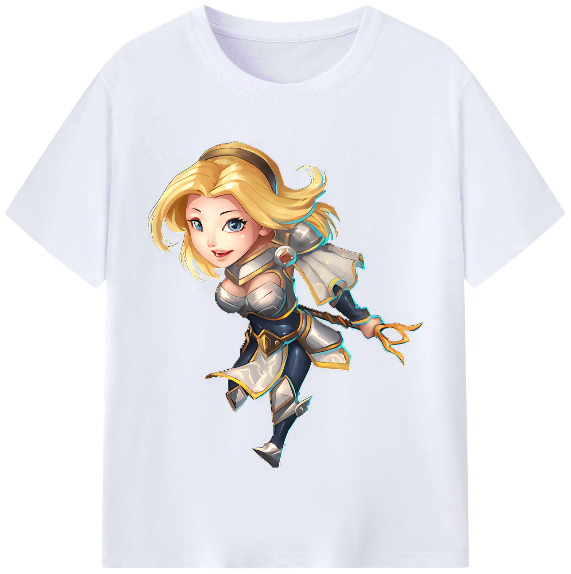 （画像用） リーグ・オブ・レジェンド League of Legends LOL レディースカジュアルプリントTシャツ（綿100％）