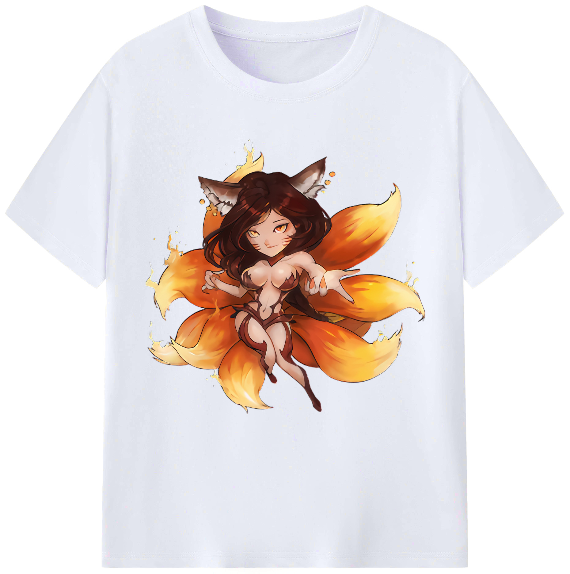 （画像用） リーグ・オブ・レジェンド League of Legends LOL レディースカジュアルプリントTシャツ（綿100％）