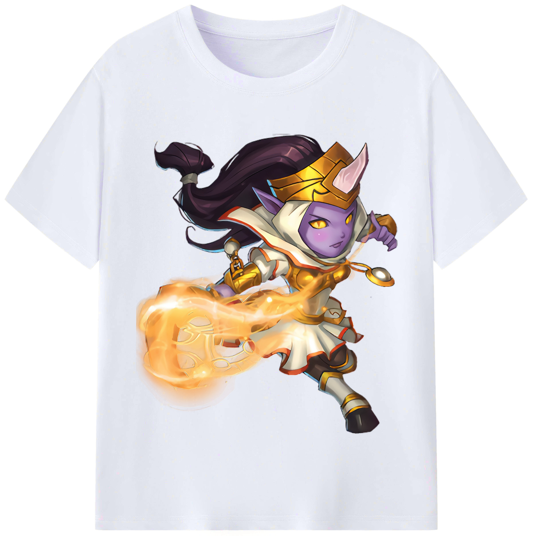 （画像用） リーグ・オブ・レジェンド League of Legends LOL レディースカジュアルプリントTシャツ（綿100％）