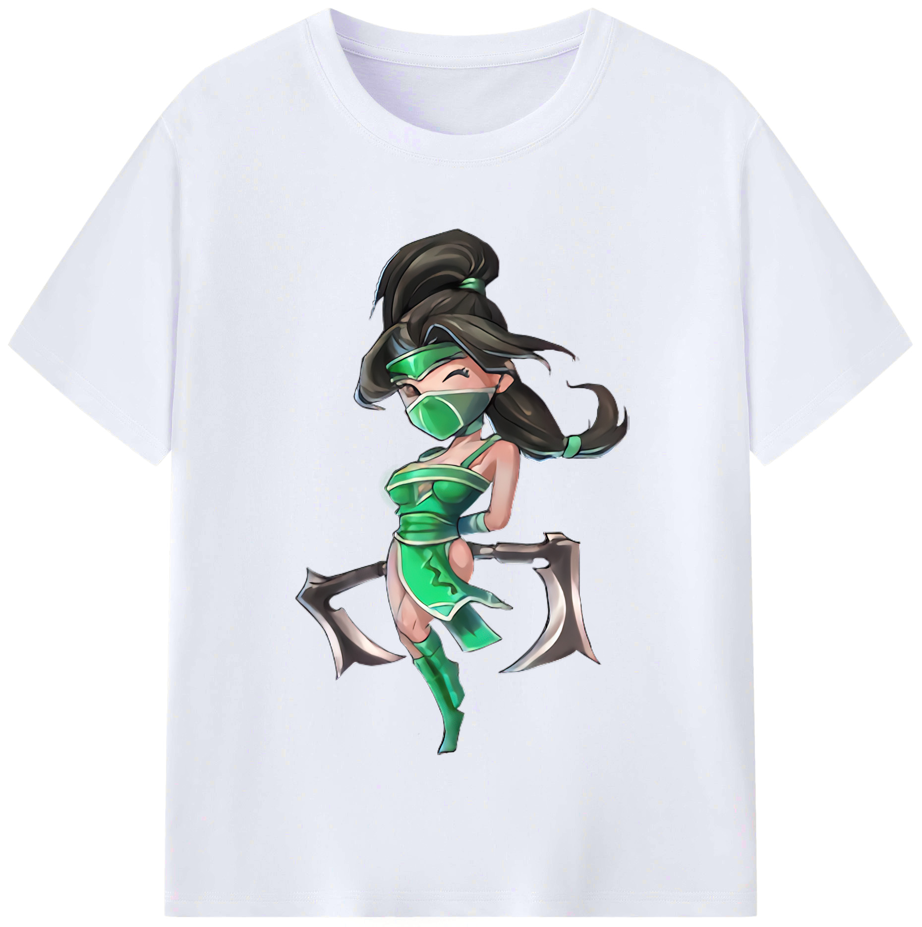 （画像用） リーグ・オブ・レジェンド League of Legends LOL レディースカジュアルプリントTシャツ（綿100％）