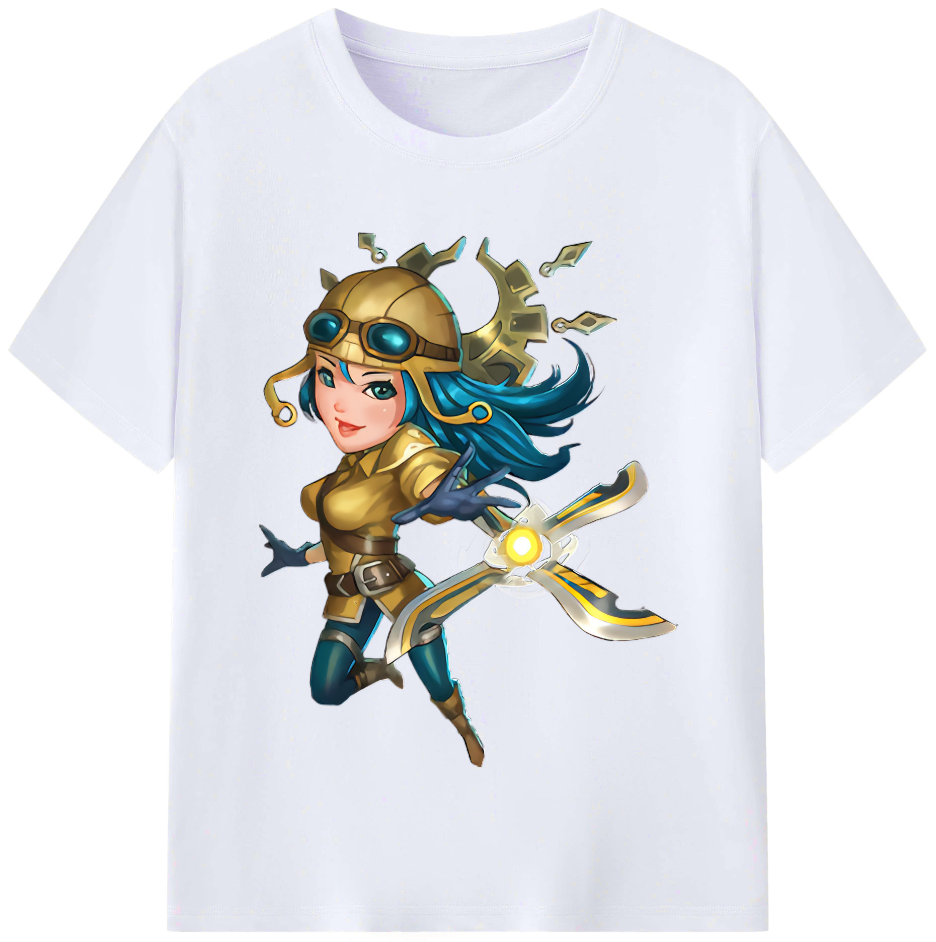 （画像用） リーグ・オブ・レジェンド League of Legends LOL レディースカジュアルプリントTシャツ（綿100％）