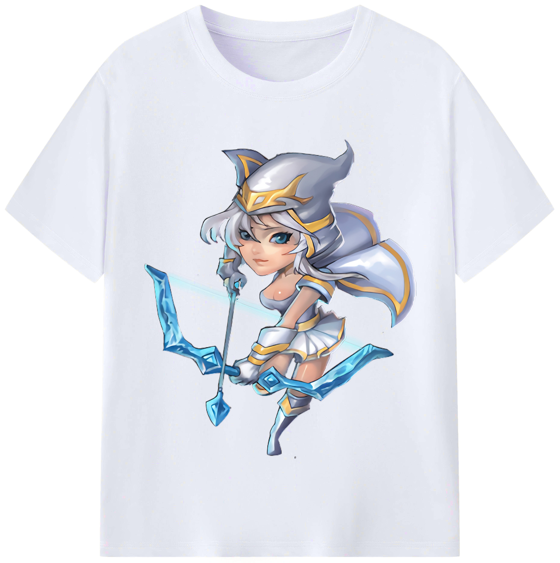 （画像用） リーグ・オブ・レジェンド League of Legends LOL レディースカジュアルプリントTシャツ（綿100％）