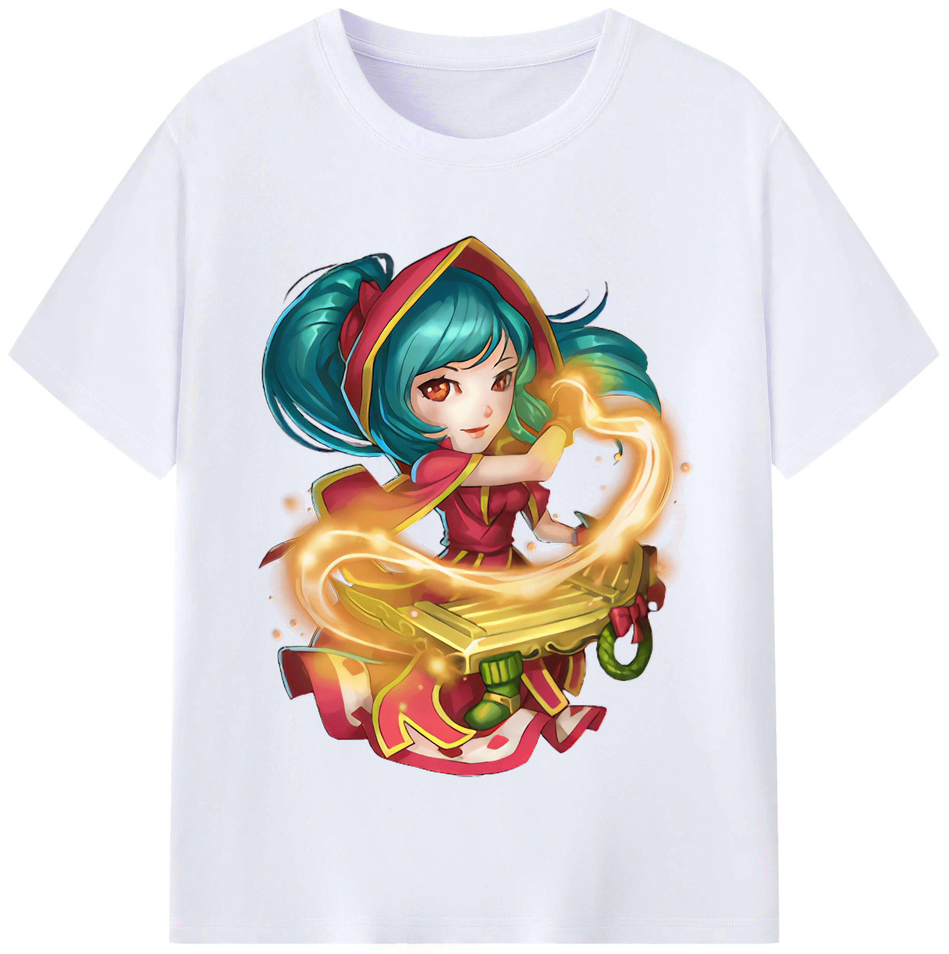 （画像用） リーグ・オブ・レジェンド League of Legends LOL レディースカジュアルプリントTシャツ（綿100％）