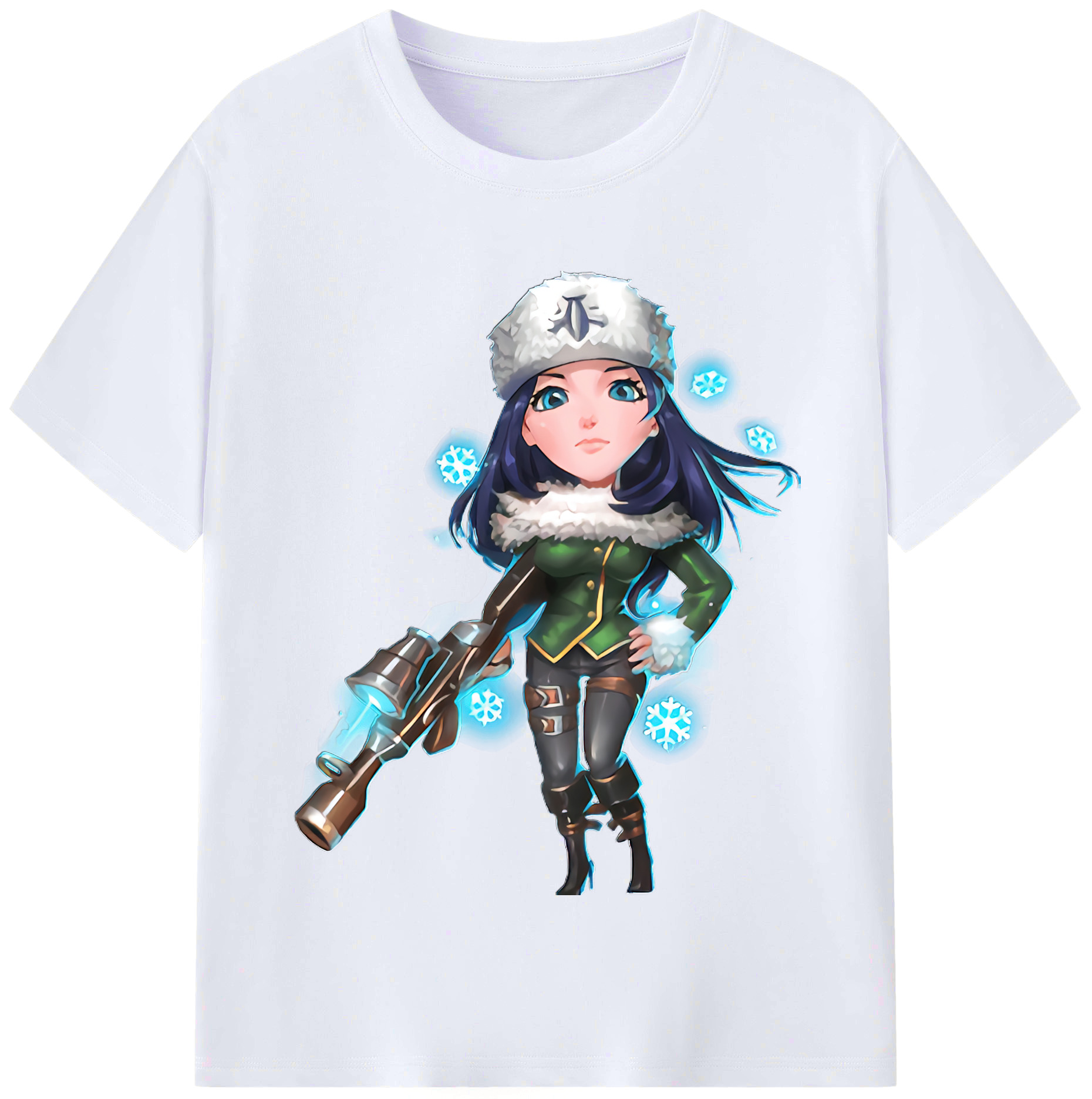 （画像用） リーグ・オブ・レジェンド League of Legends LOL レディースカジュアルプリントTシャツ（綿100％）