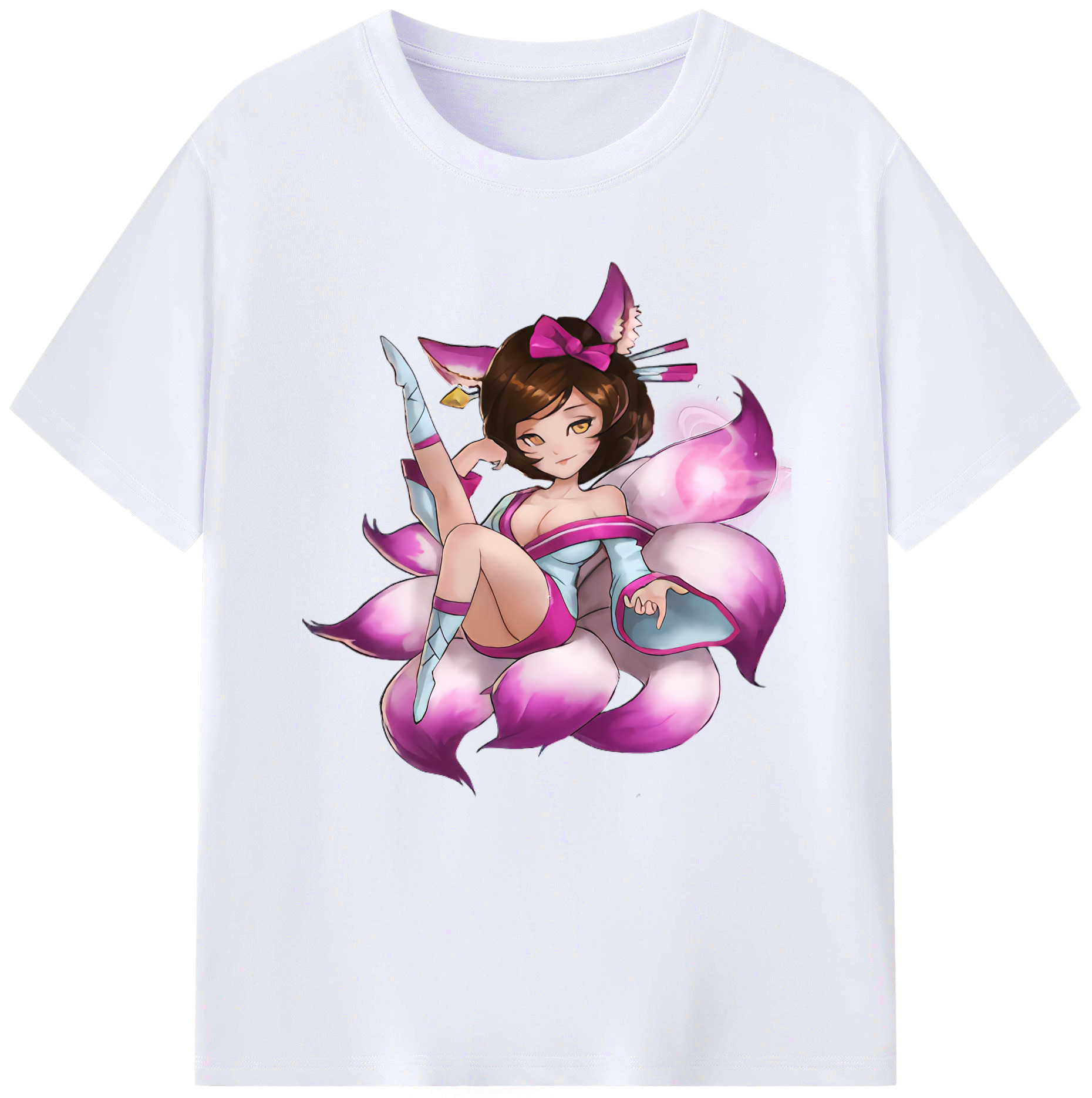 （画像用） リーグ・オブ・レジェンド League of Legends LOL レディースカジュアルプリントTシャツ（綿100％）