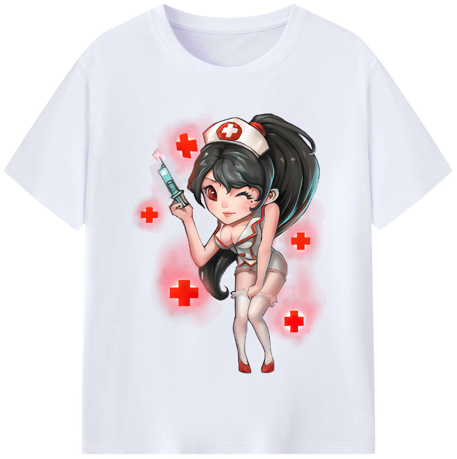 （画像用） リーグ・オブ・レジェンド League of Legends LOL レディースカジュアルプリントTシャツ（綿100％）