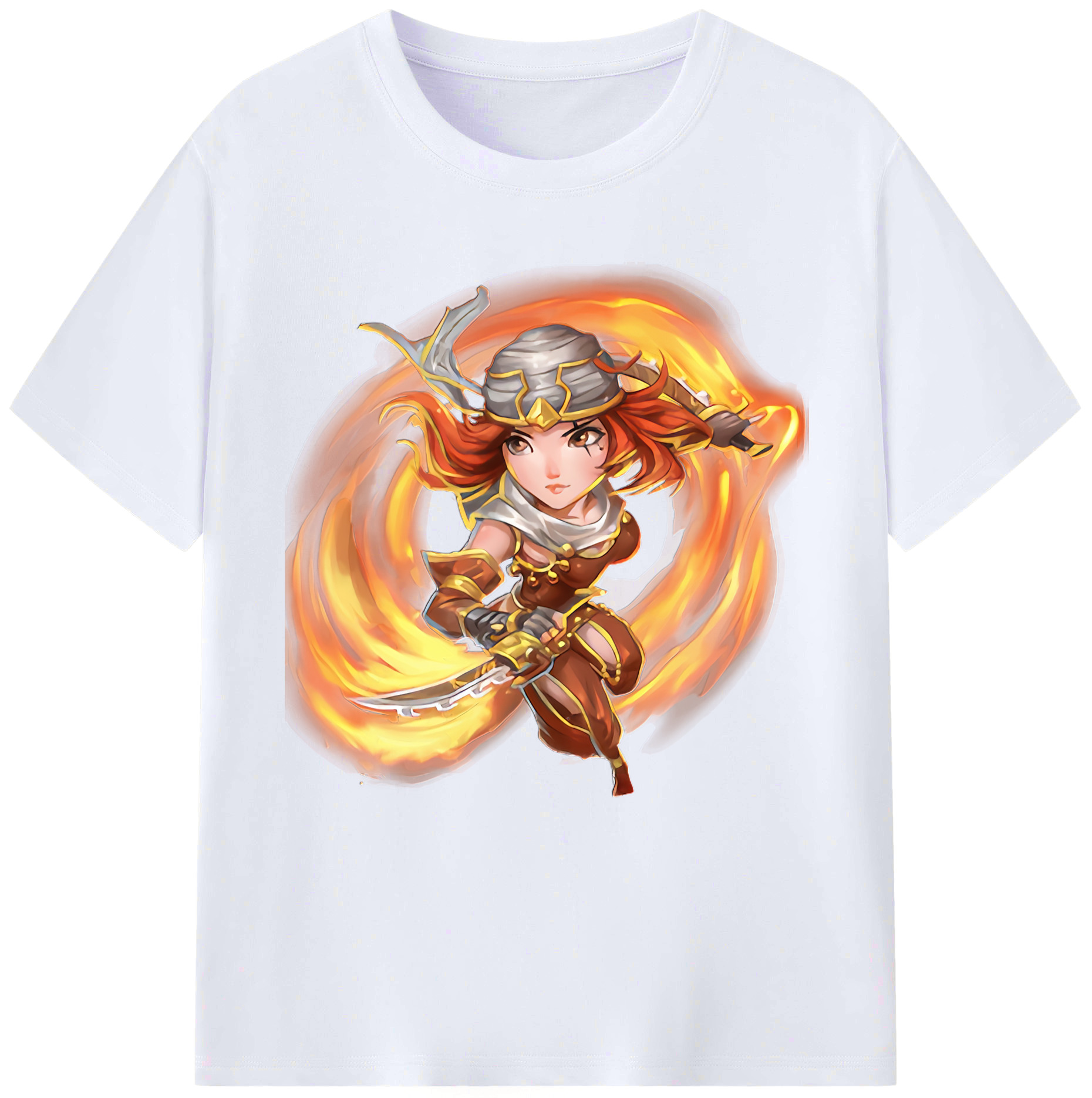 （画像用） リーグ・オブ・レジェンド League of Legends LOL レディースカジュアルプリントTシャツ（綿100％）