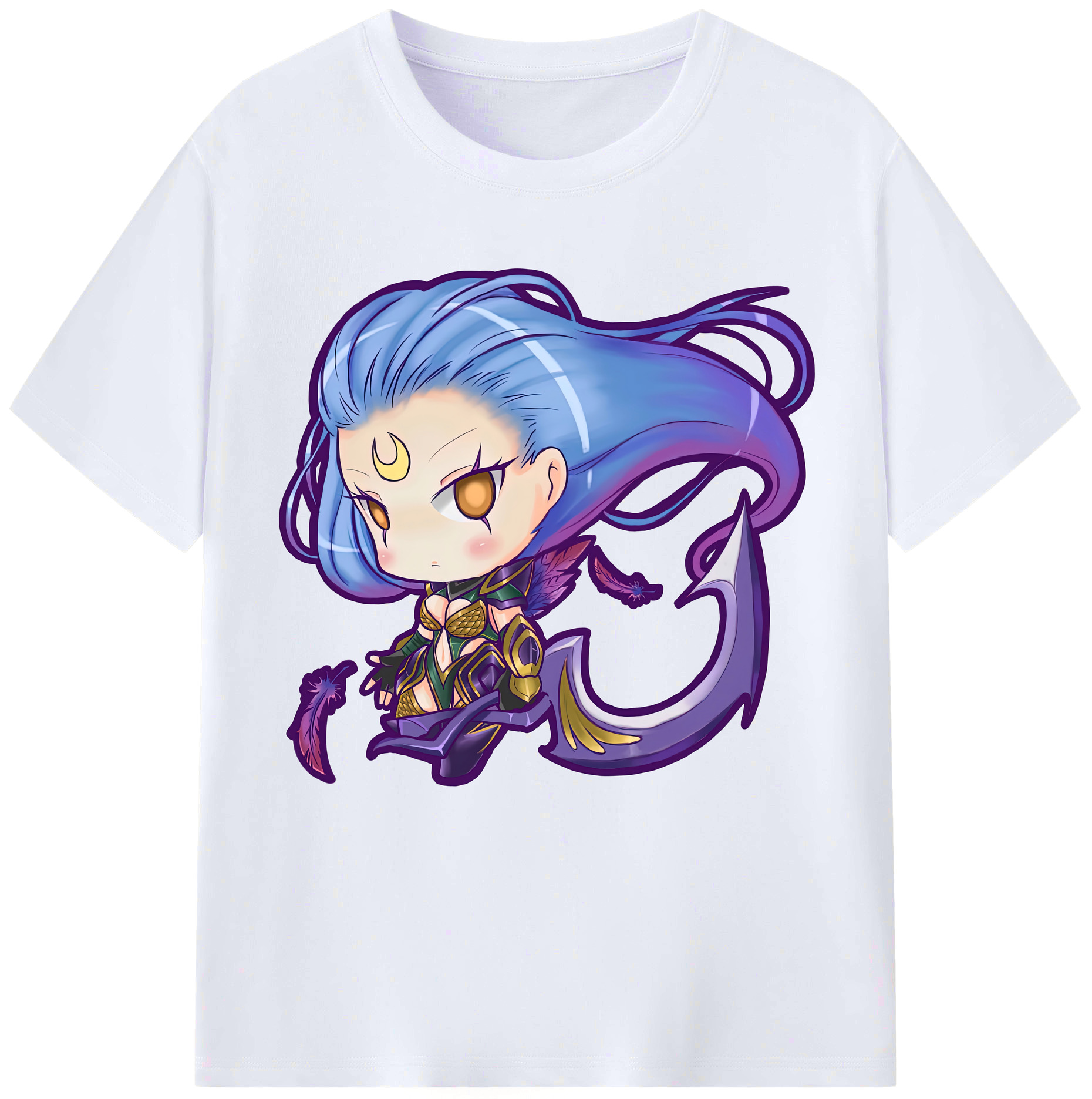 （画像用） リーグ・オブ・レジェンド League of Legends LOL レディースカジュアルプリントTシャツ（綿100％）