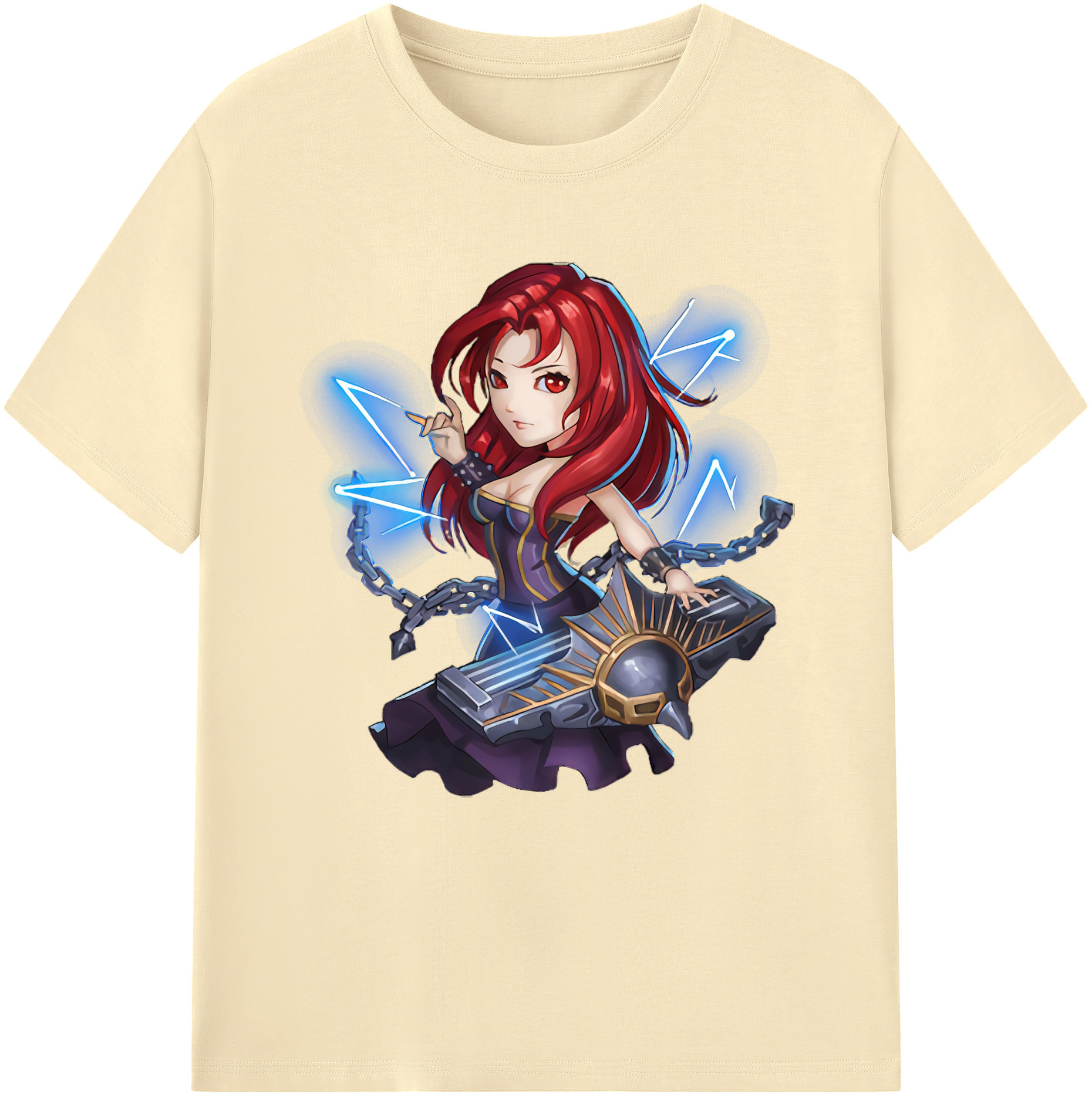 リーグ・オブ・レジェンド League of Legends LOL 綿100％半袖Tシャツ（フロントプリント）
