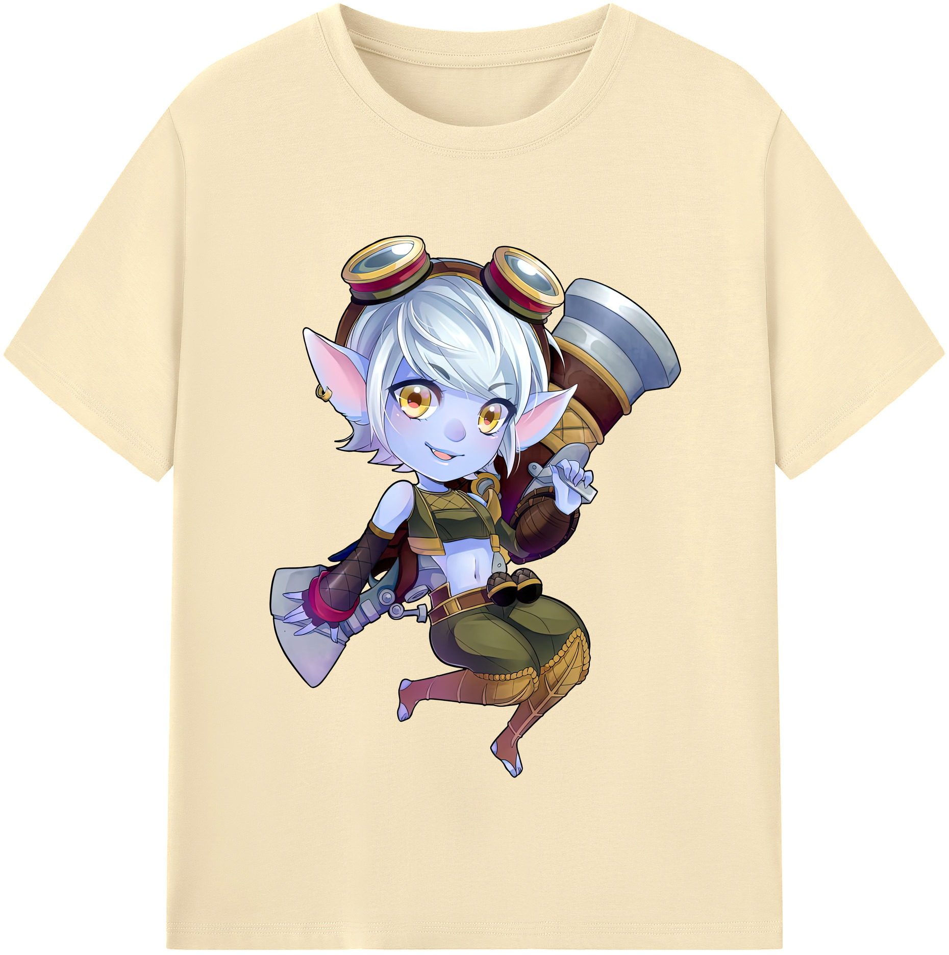 リーグ・オブ・レジェンド League of Legends LOL 綿100％半袖Tシャツ（フロントプリント）