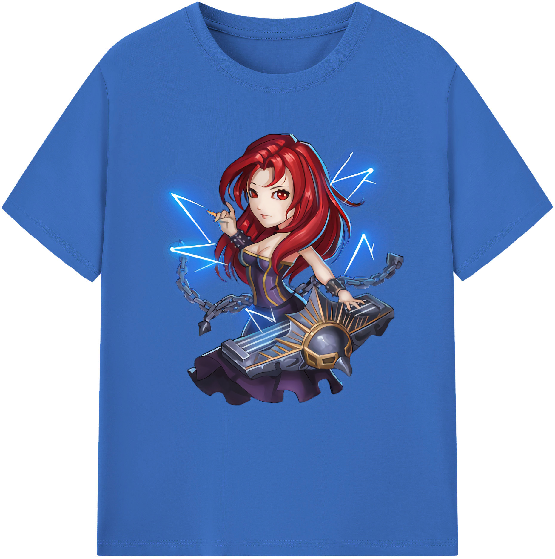 リーグ・オブ・レジェンド League of Legends LOL 綿100％半袖Tシャツ（フロントプリント）