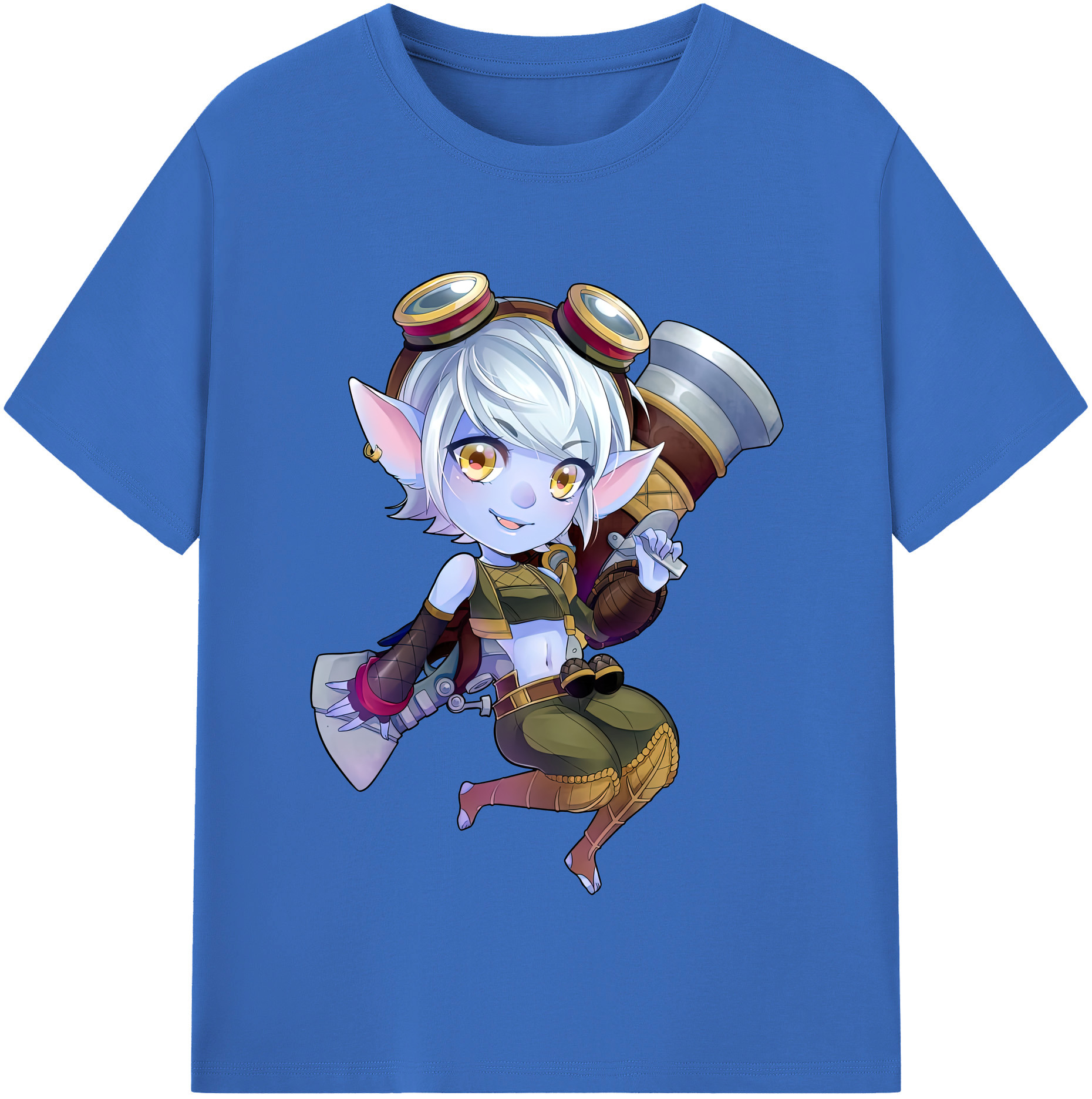 リーグ・オブ・レジェンド League of Legends LOL 綿100％半袖Tシャツ（フロントプリント）