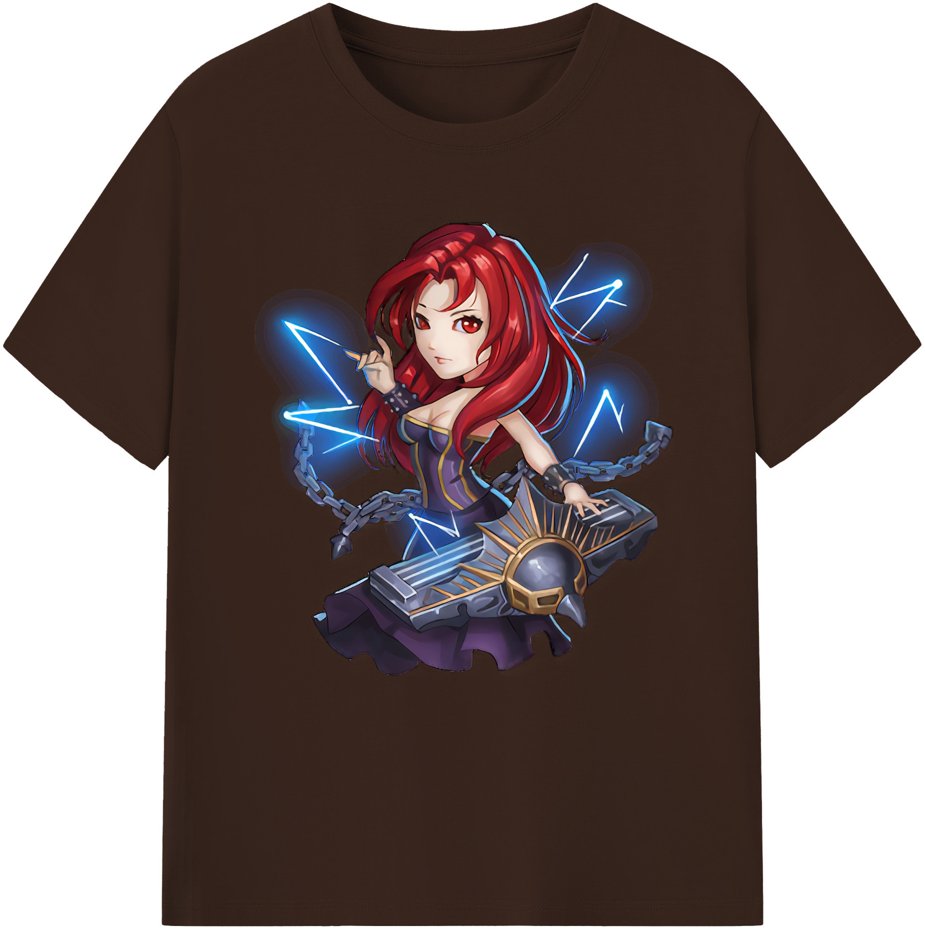 リーグ・オブ・レジェンド League of Legends LOL 綿100％半袖Tシャツ（フロントプリント）