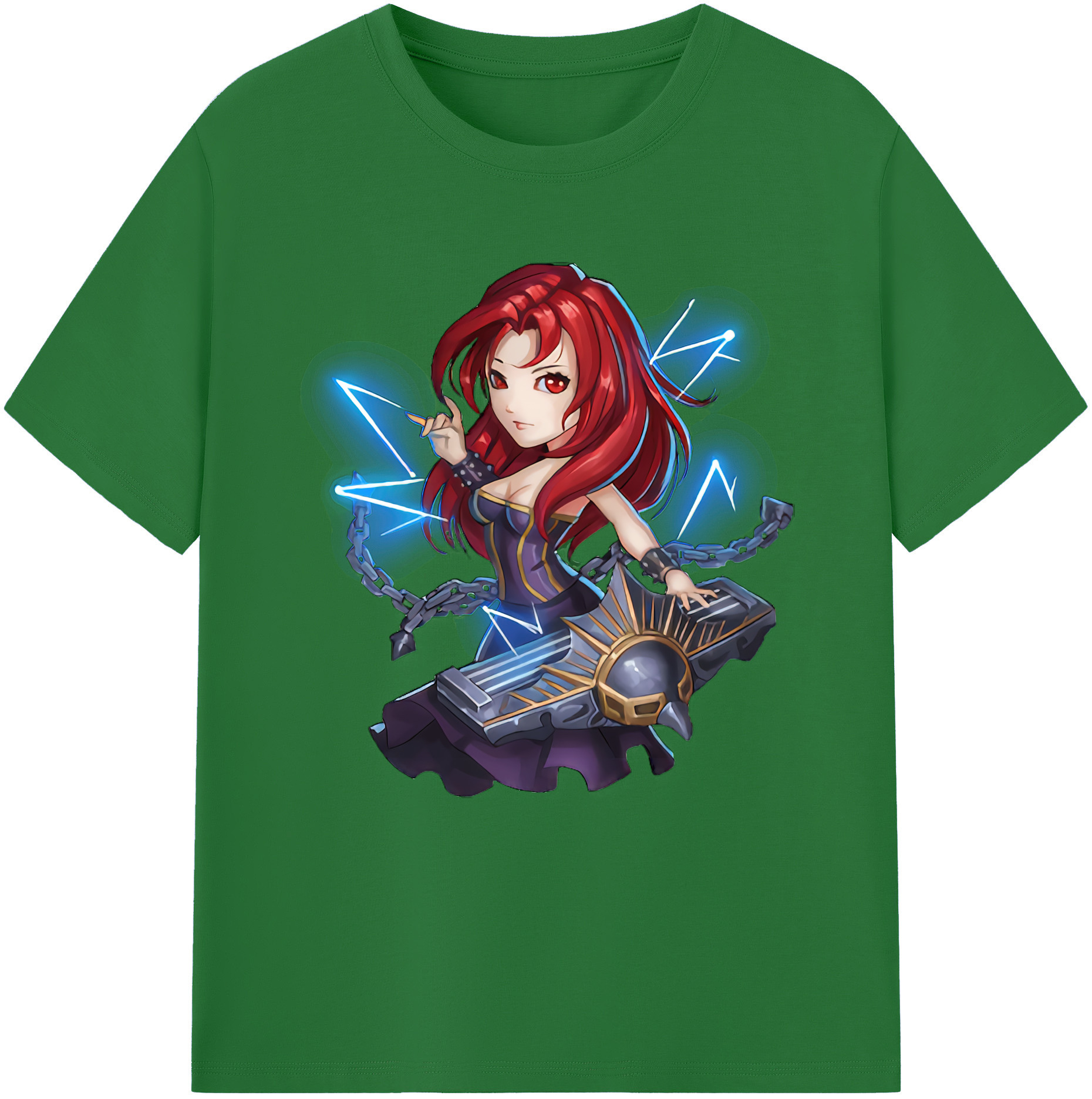 リーグ・オブ・レジェンド League of Legends LOL 綿100％半袖Tシャツ（フロントプリント）