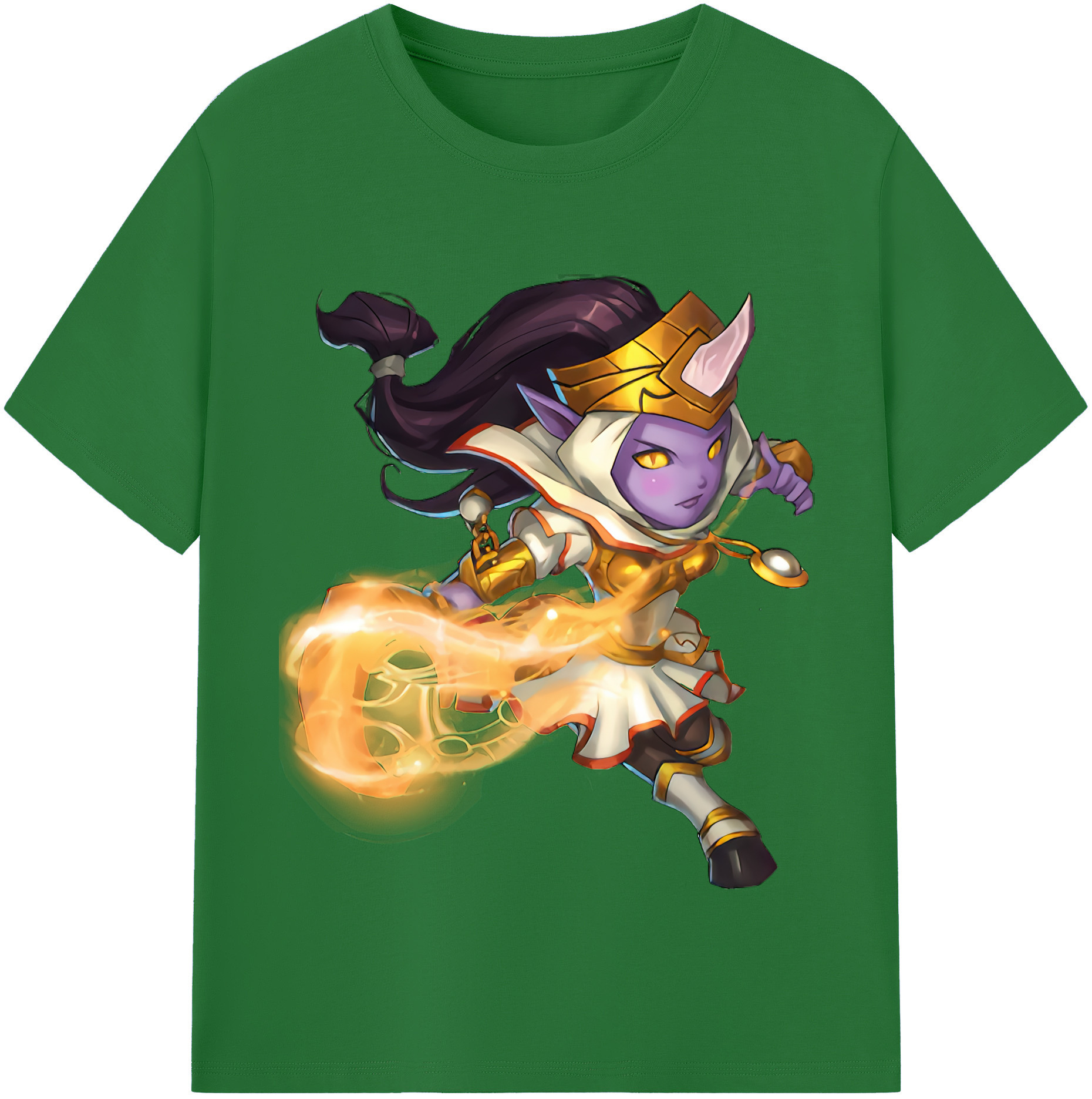 リーグ・オブ・レジェンド League of Legends LOL 綿100％半袖Tシャツ（フロントプリント）