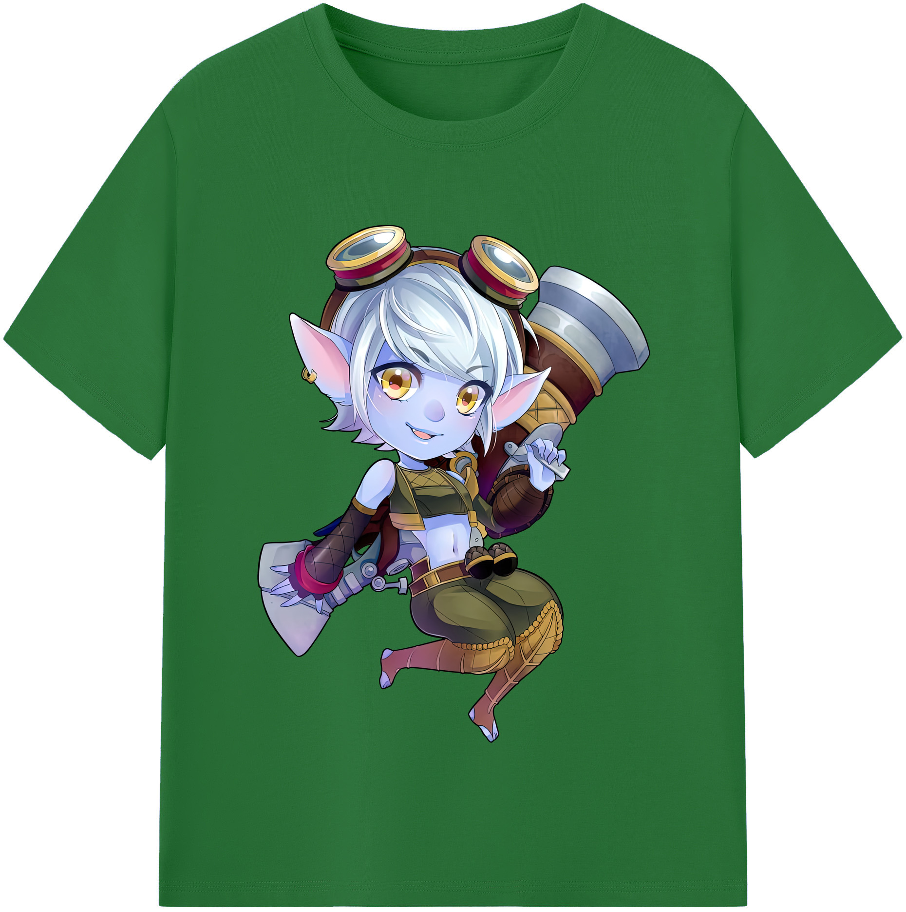 リーグ・オブ・レジェンド League of Legends LOL 綿100％半袖Tシャツ（フロントプリント）