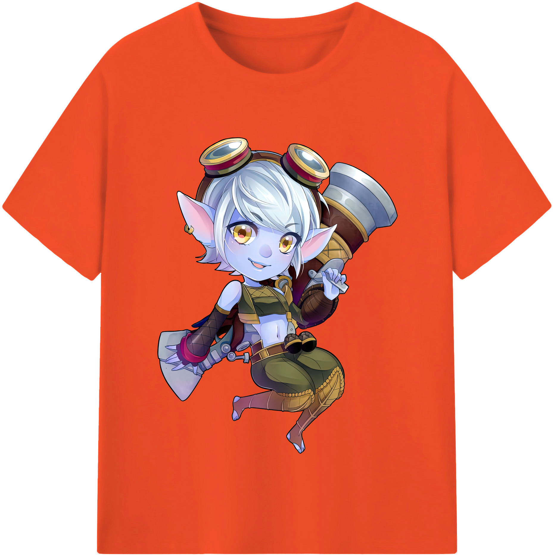 リーグ・オブ・レジェンド League of Legends LOL 綿100％半袖Tシャツ（フロントプリント）