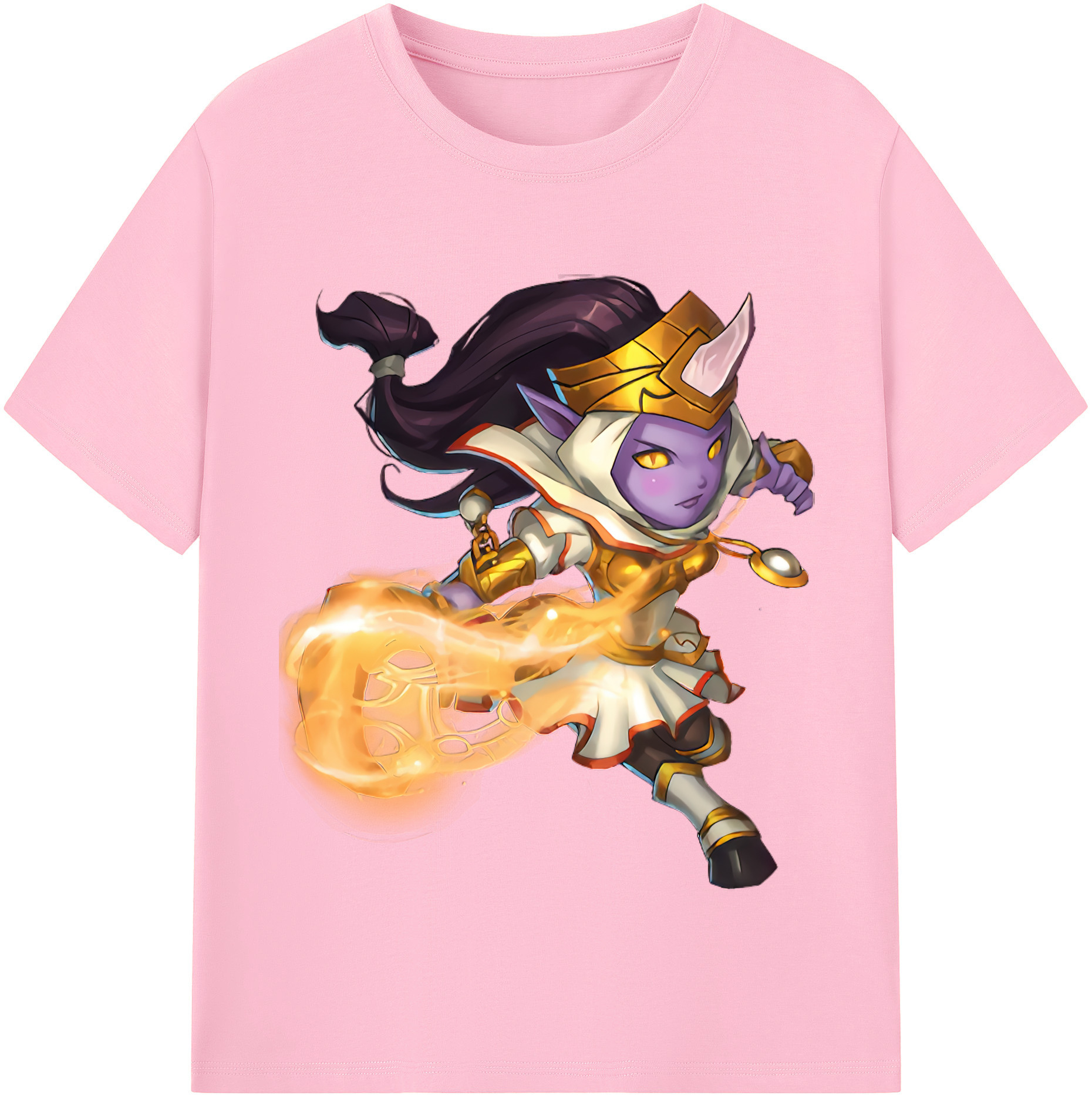 リーグ・オブ・レジェンド League of Legends LOL 綿100％半袖Tシャツ（フロントプリント）