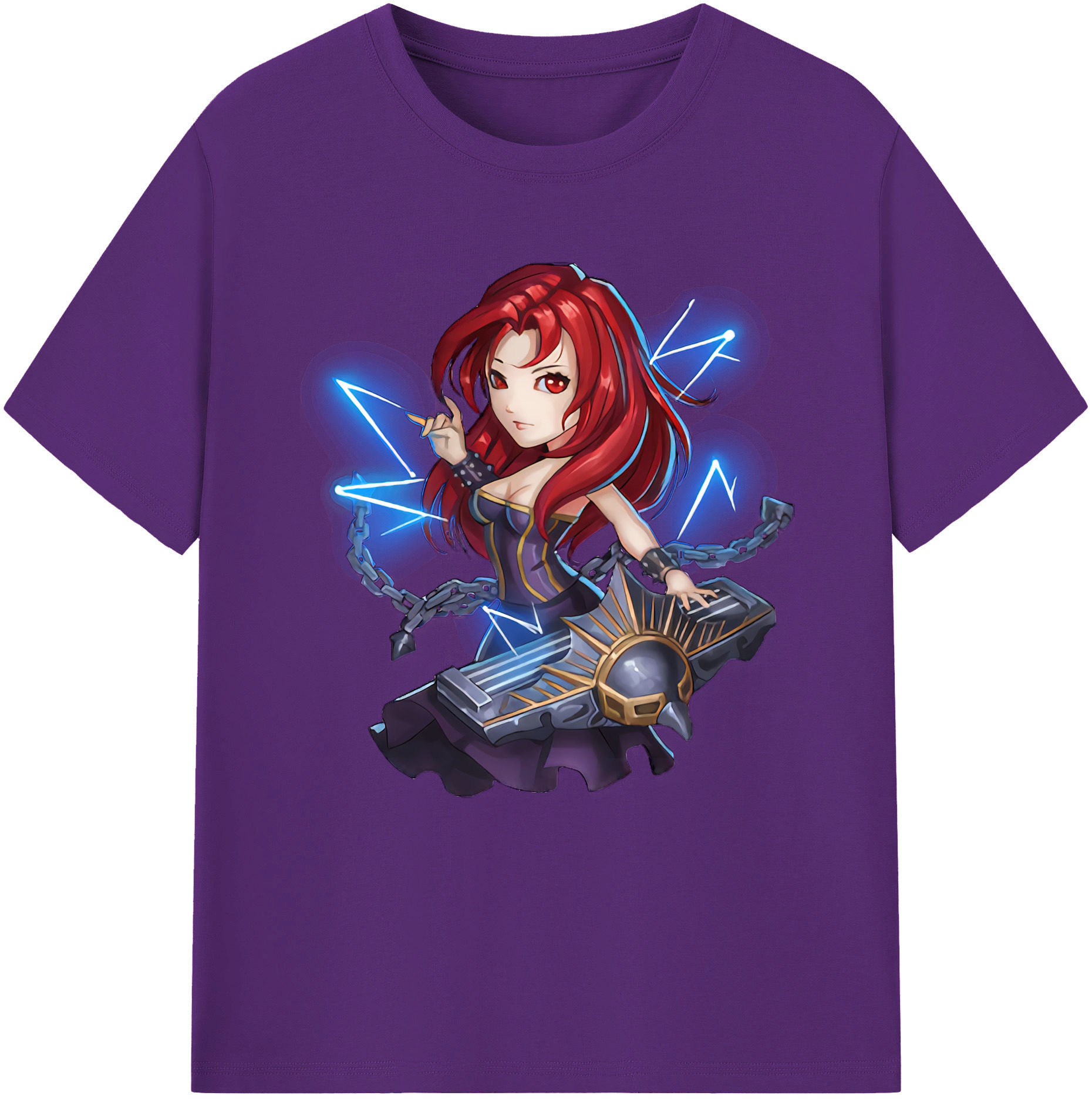 リーグ・オブ・レジェンド League of Legends LOL 綿100％半袖Tシャツ（フロントプリント）