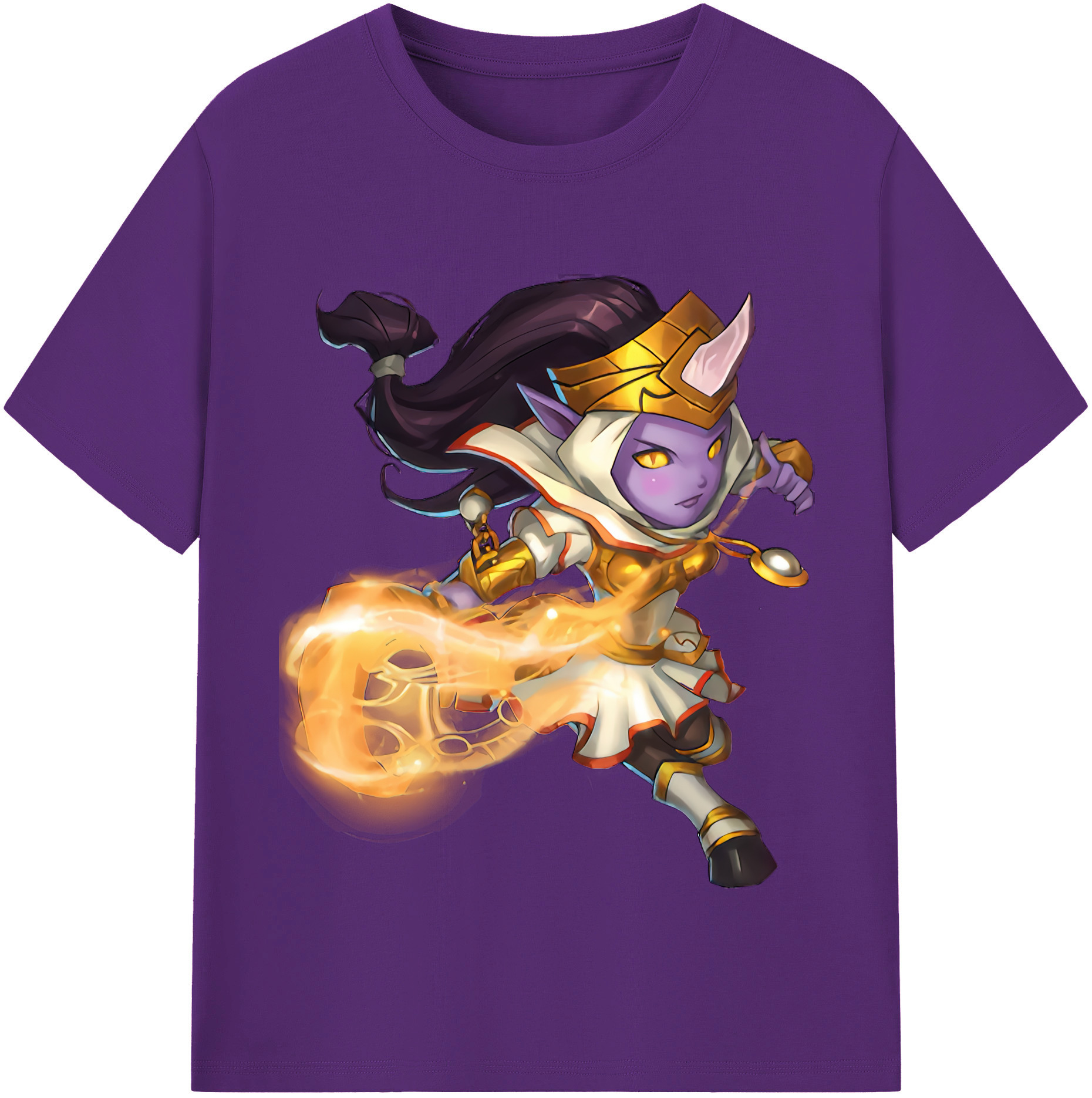 リーグ・オブ・レジェンド League of Legends LOL 綿100％半袖Tシャツ（フロントプリント）