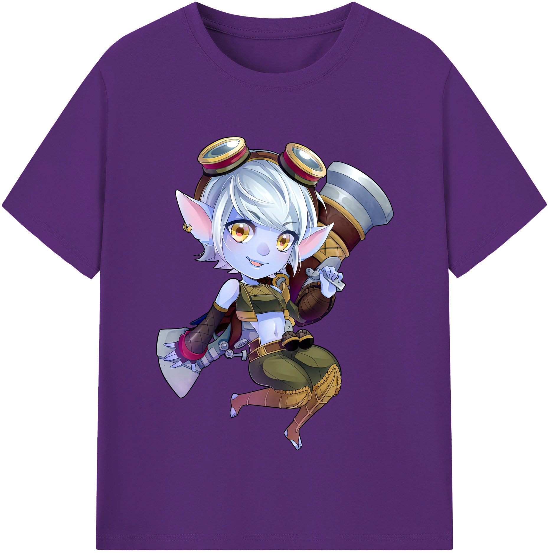 リーグ・オブ・レジェンド League of Legends LOL 綿100％半袖Tシャツ（フロントプリント）