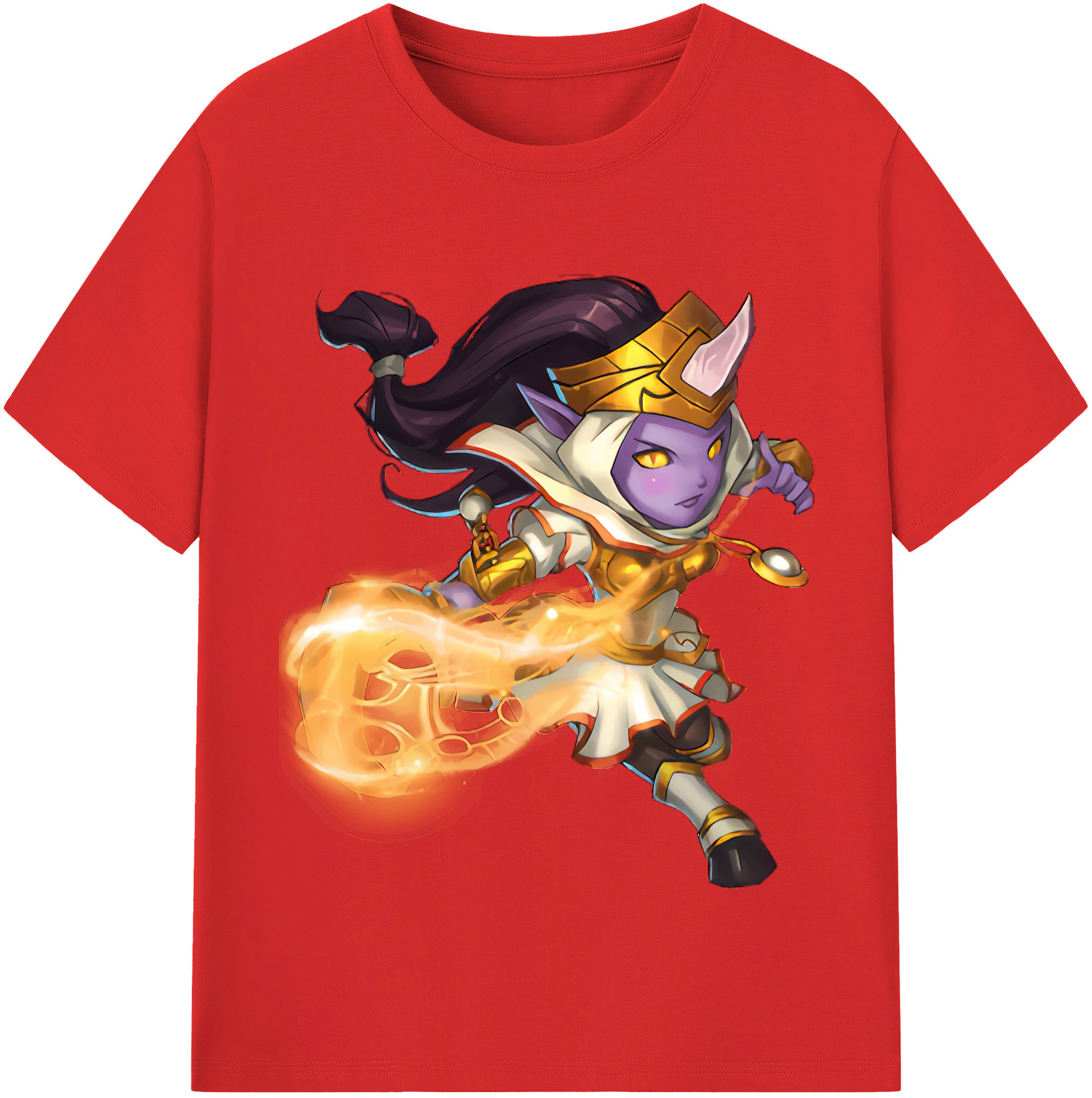 リーグ・オブ・レジェンド League of Legends LOL 綿100％半袖Tシャツ（フロントプリント）
