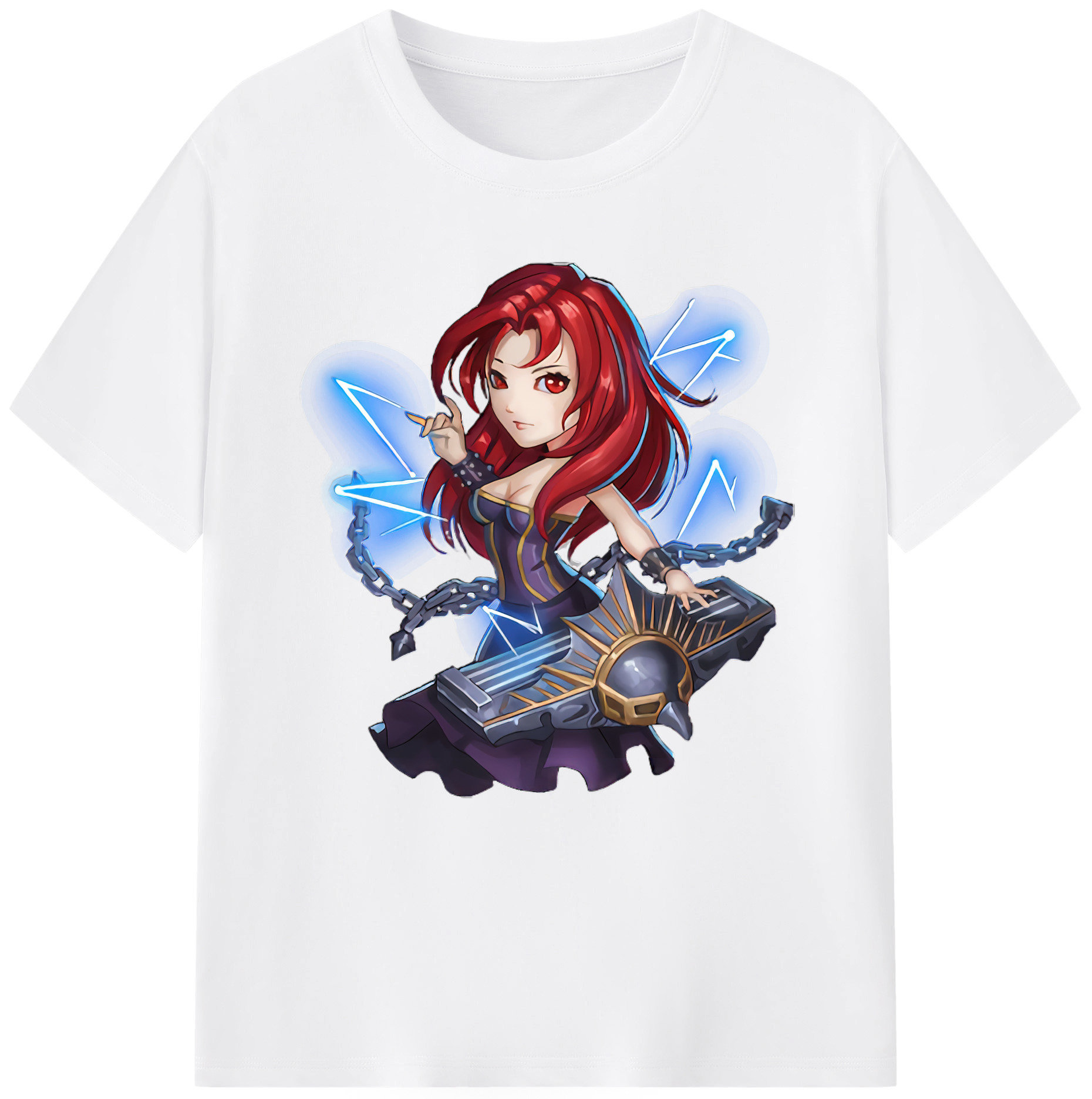 リーグ・オブ・レジェンド League of Legends LOL 綿100％半袖Tシャツ（フロントプリント）