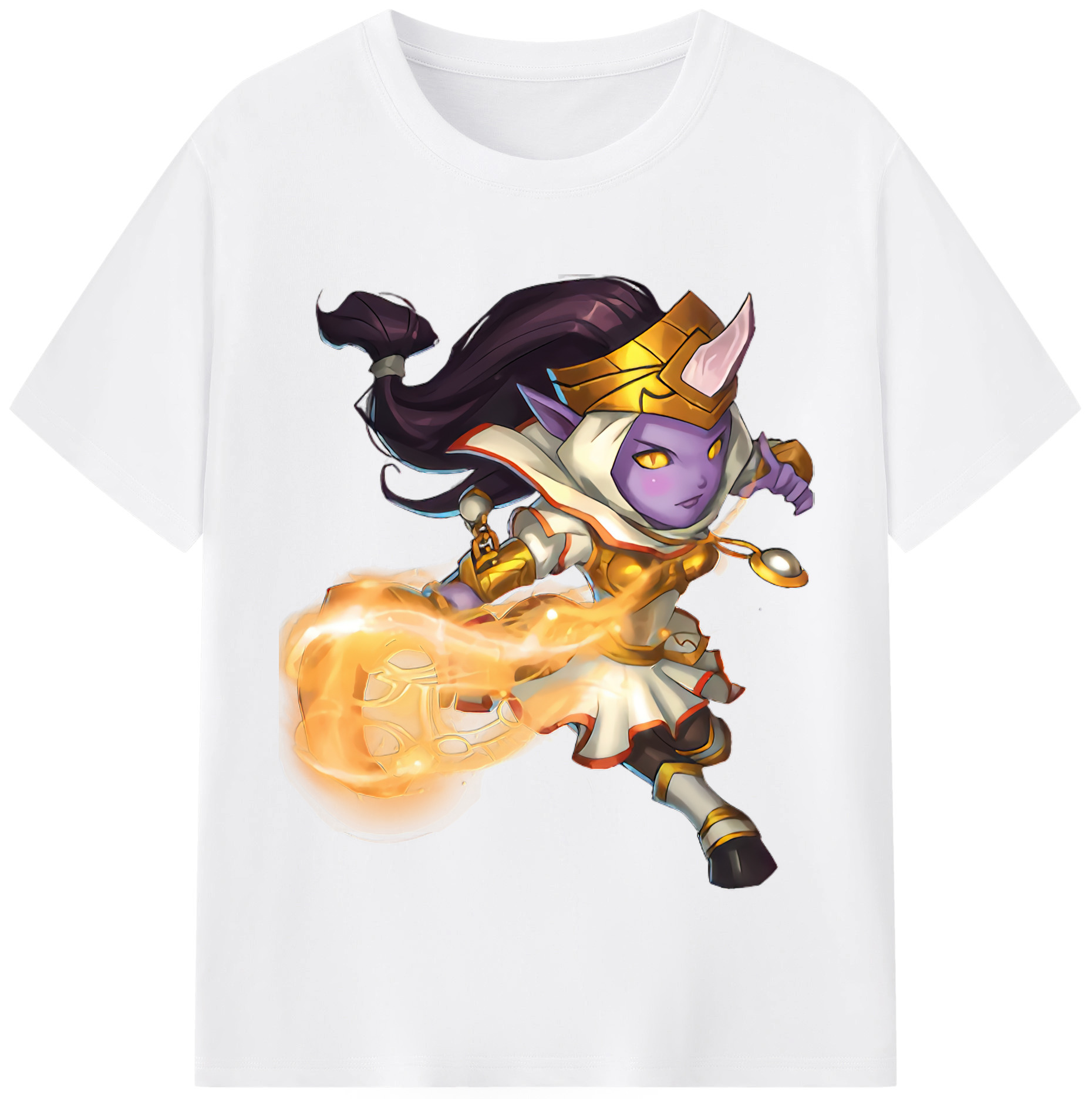 リーグ・オブ・レジェンド League of Legends LOL 綿100％半袖Tシャツ（フロントプリント）