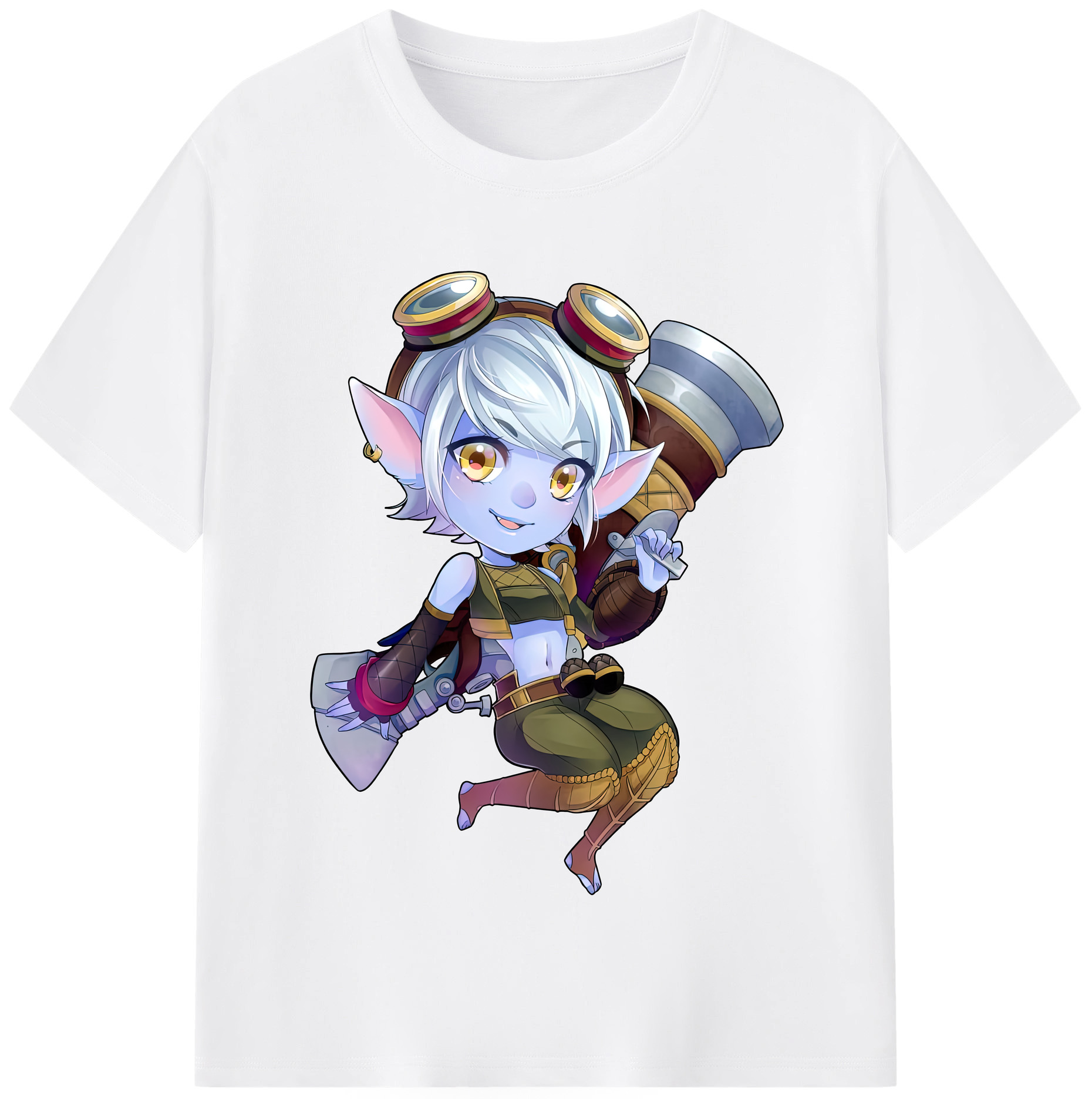 リーグ・オブ・レジェンド League of Legends LOL 綿100％半袖Tシャツ（フロントプリント）