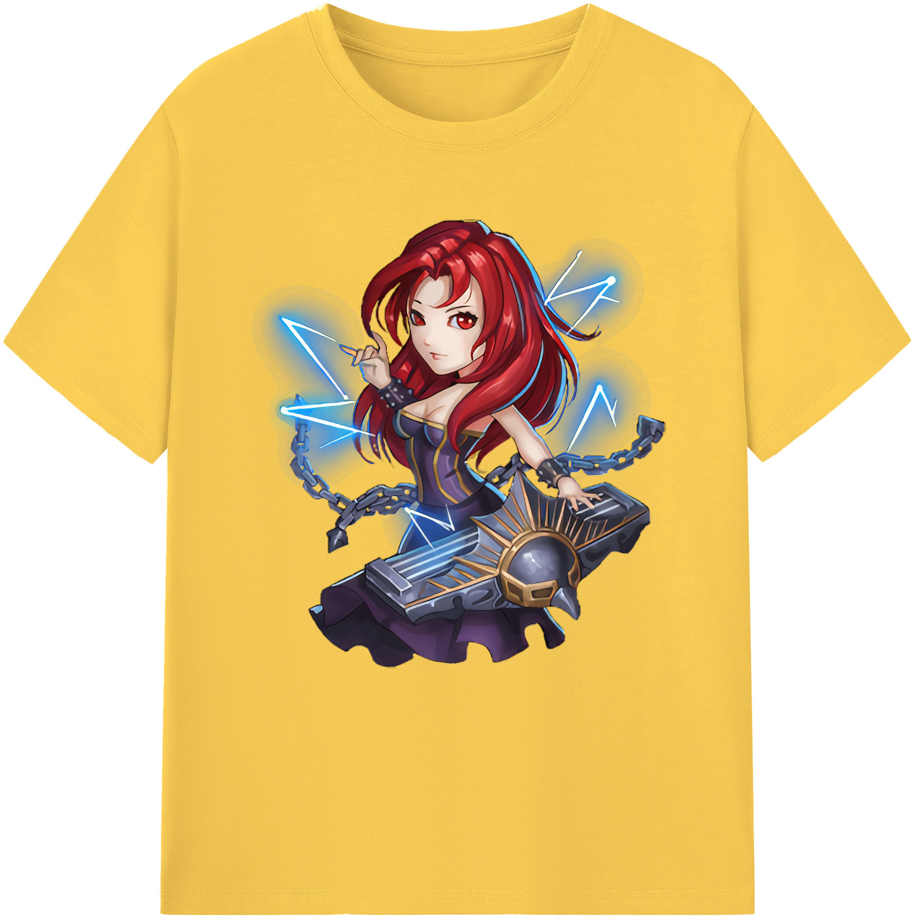 リーグ・オブ・レジェンド League of Legends LOL 綿100％半袖Tシャツ（フロントプリント）