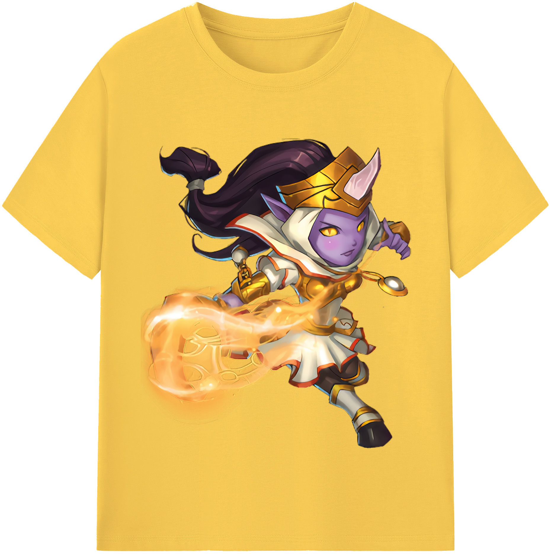 リーグ・オブ・レジェンド League of Legends LOL 綿100％半袖Tシャツ（フロントプリント）