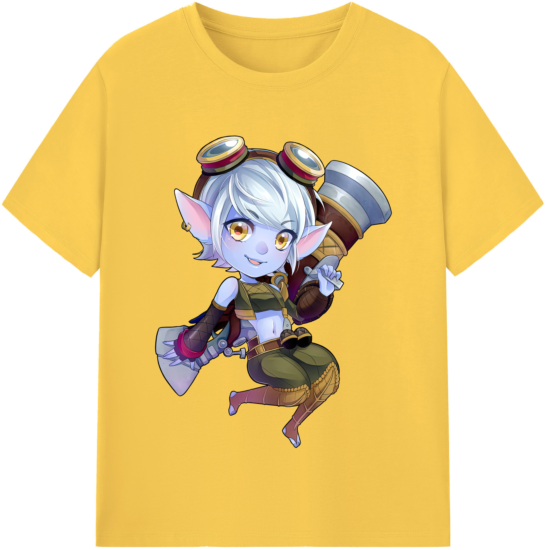 リーグ・オブ・レジェンド League of Legends LOL 綿100％半袖Tシャツ（フロントプリント）