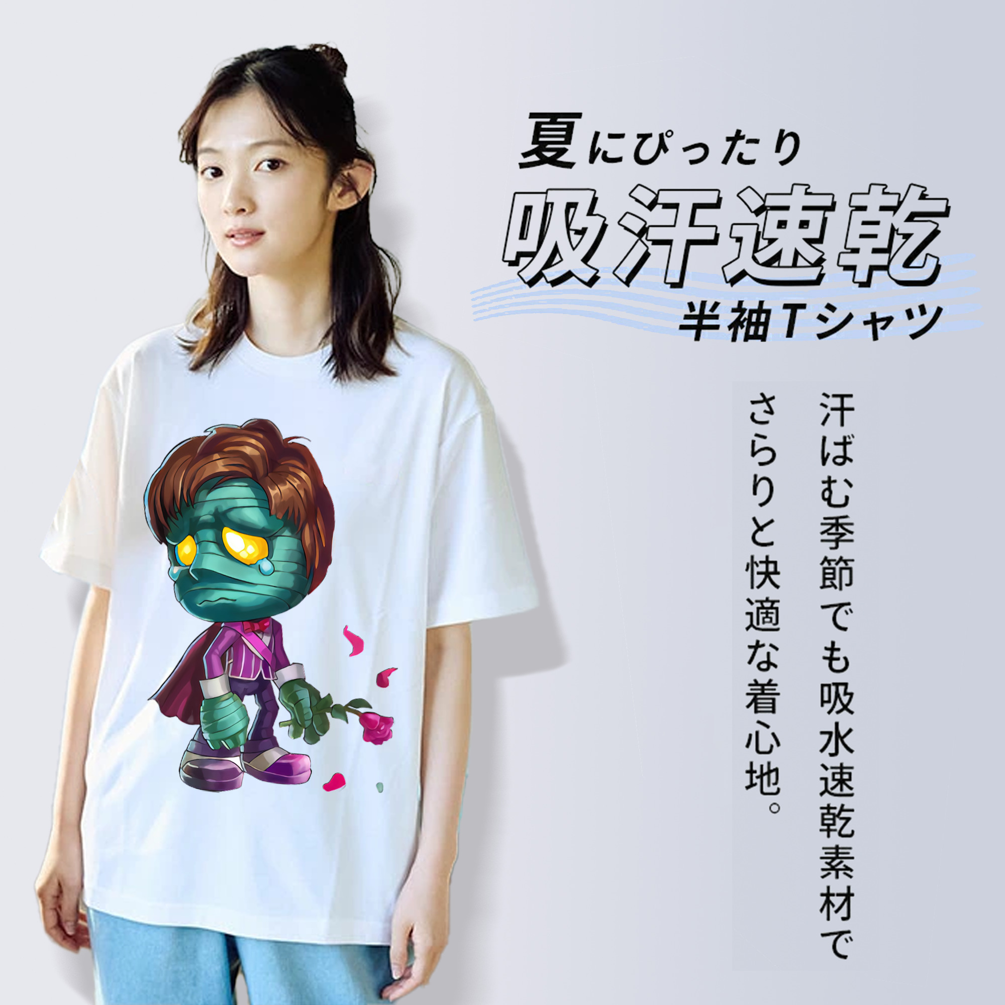 リーグ・オブ・レジェンド League of Legends LOL 綿100％半袖Tシャツ（フロントプリント）