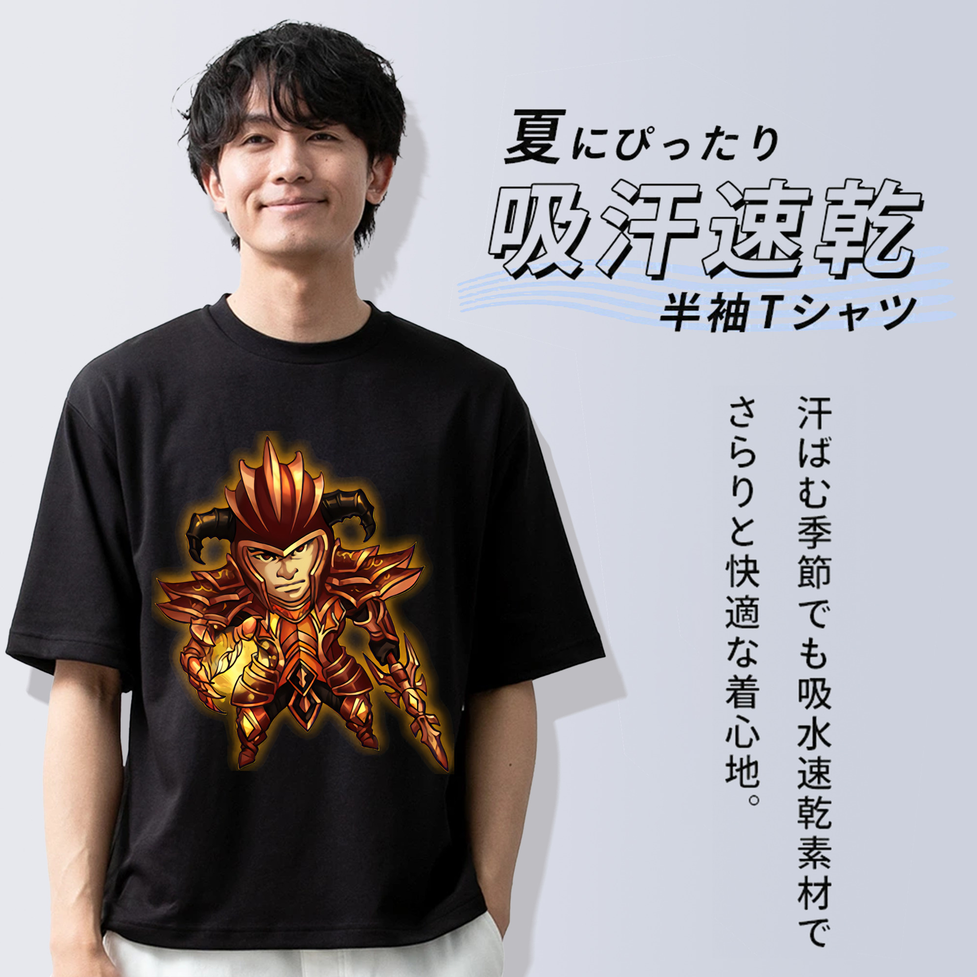 リーグ・オブ・レジェンド League of Legends LOL 綿100％半袖Tシャツ（フロントプリント）